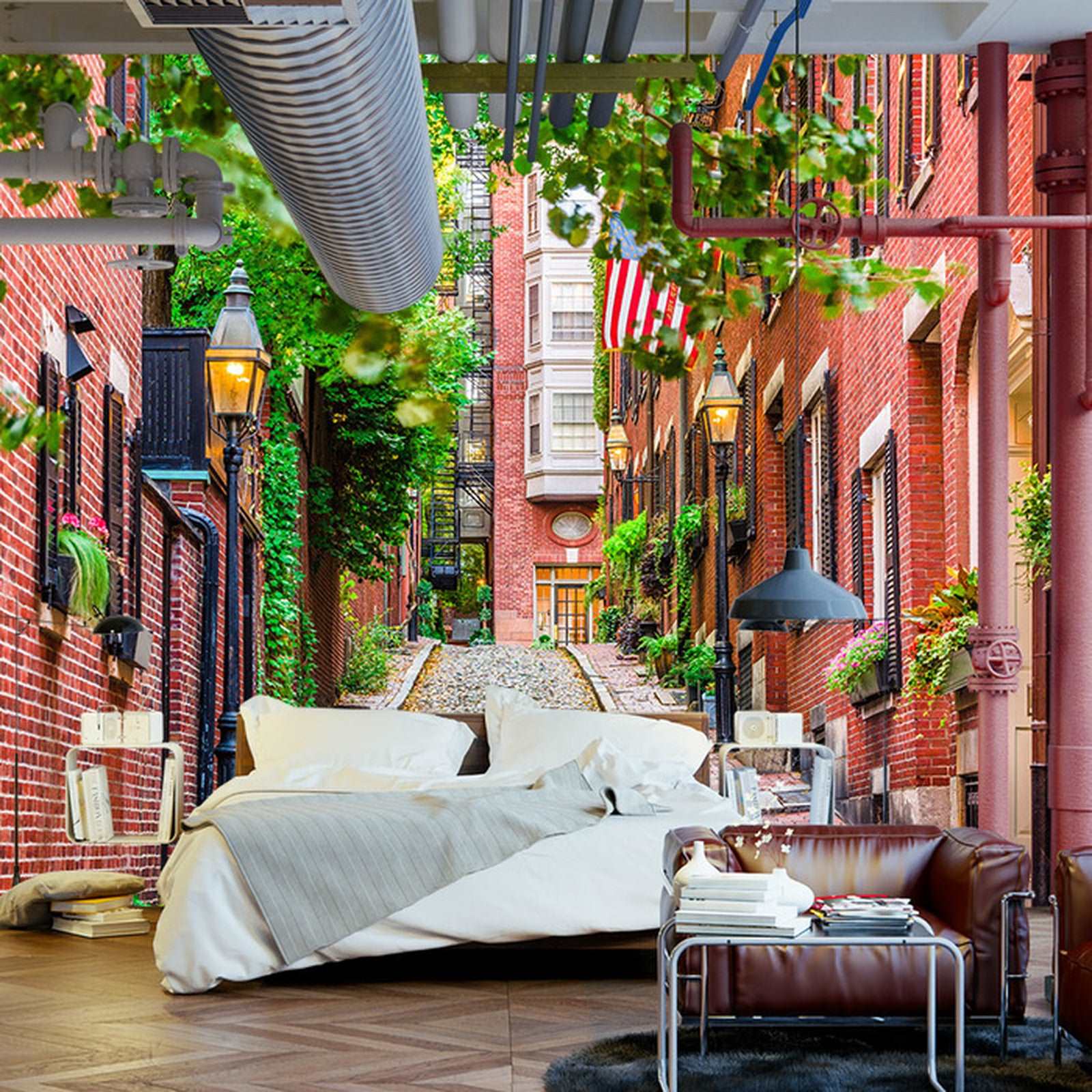 Fototapet Alley Town