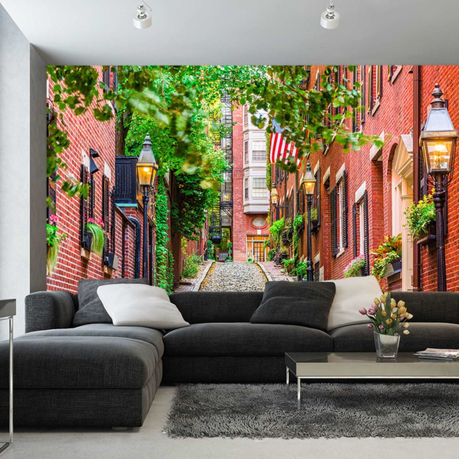 Fototapet Alley Town