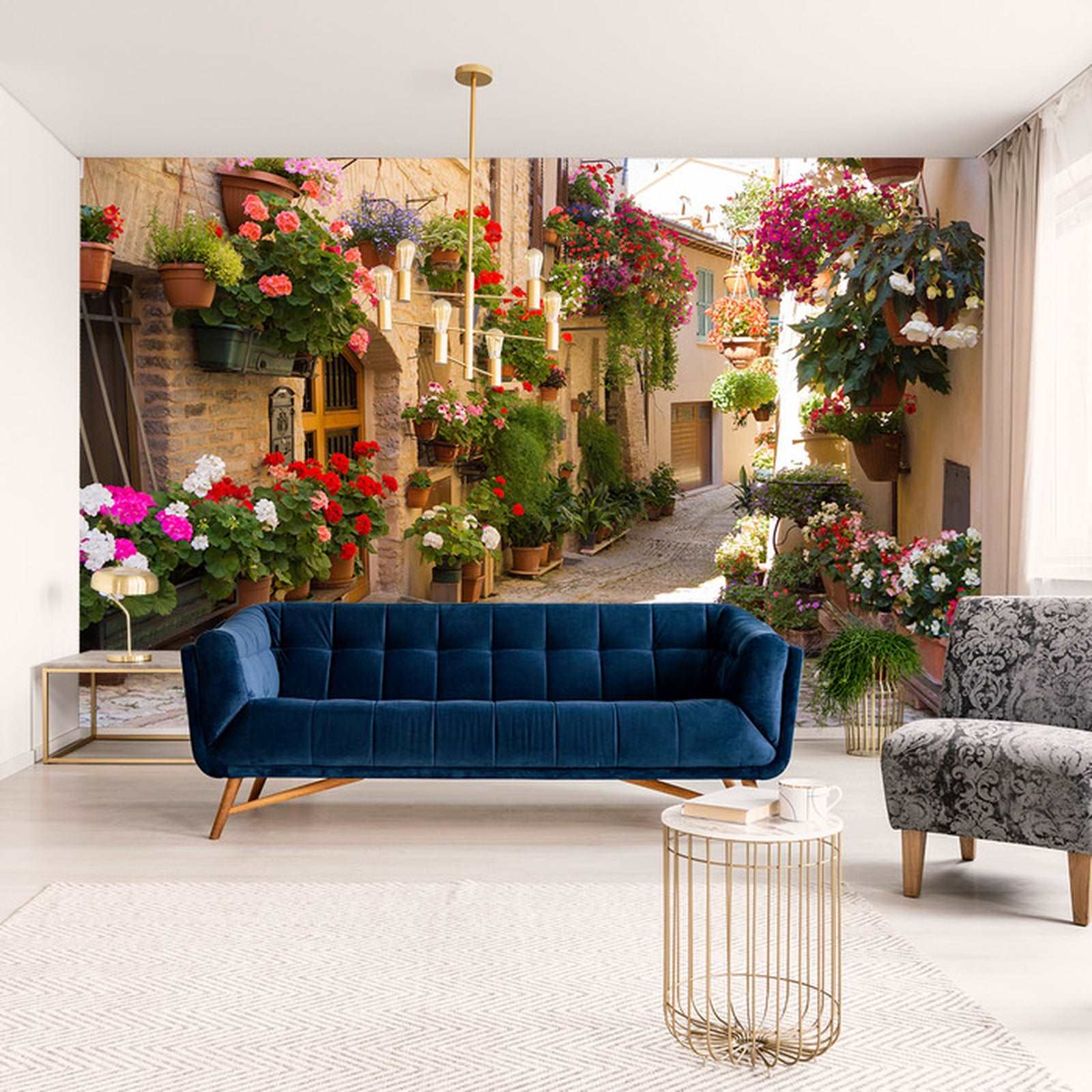 Fototapet Alley Blomster