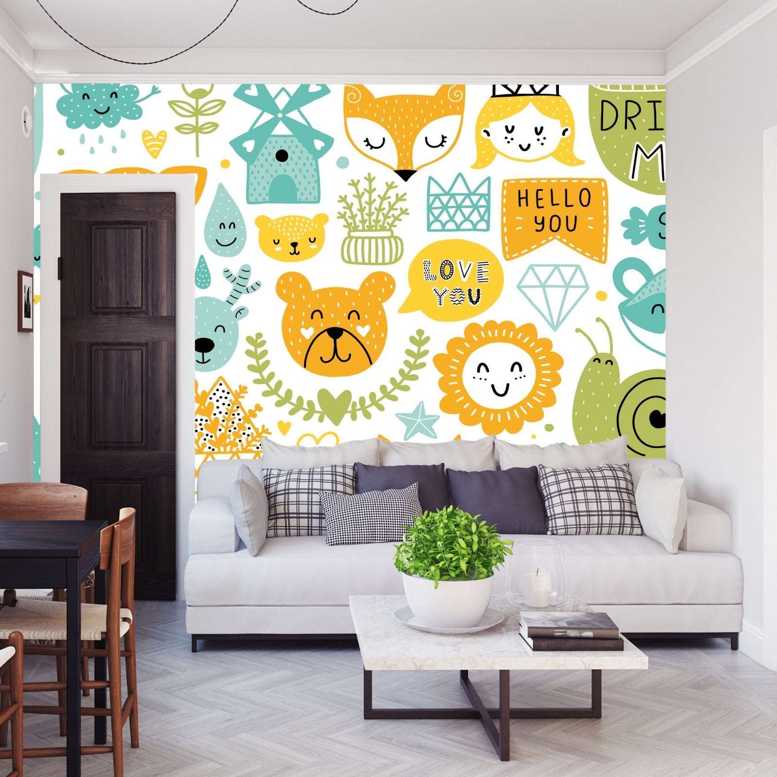 Fototapet Bamser Og Planter