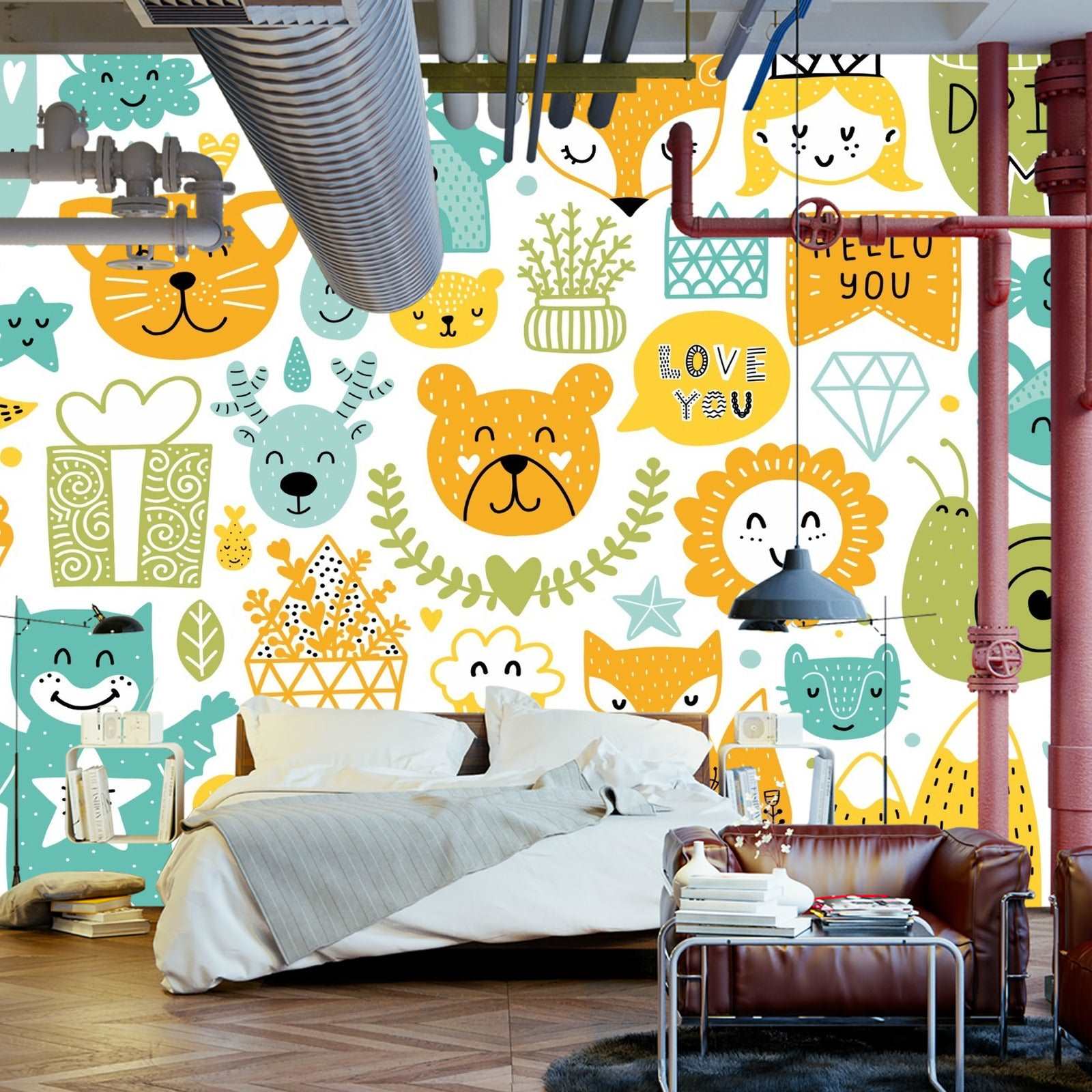 Fototapet Bamser Og Planter