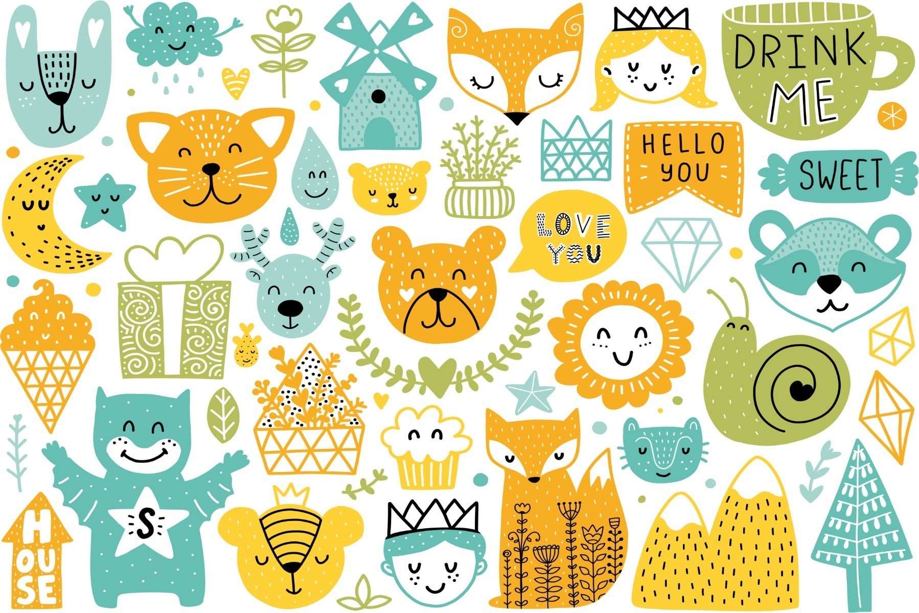 Fototapet Bamser Og Planter