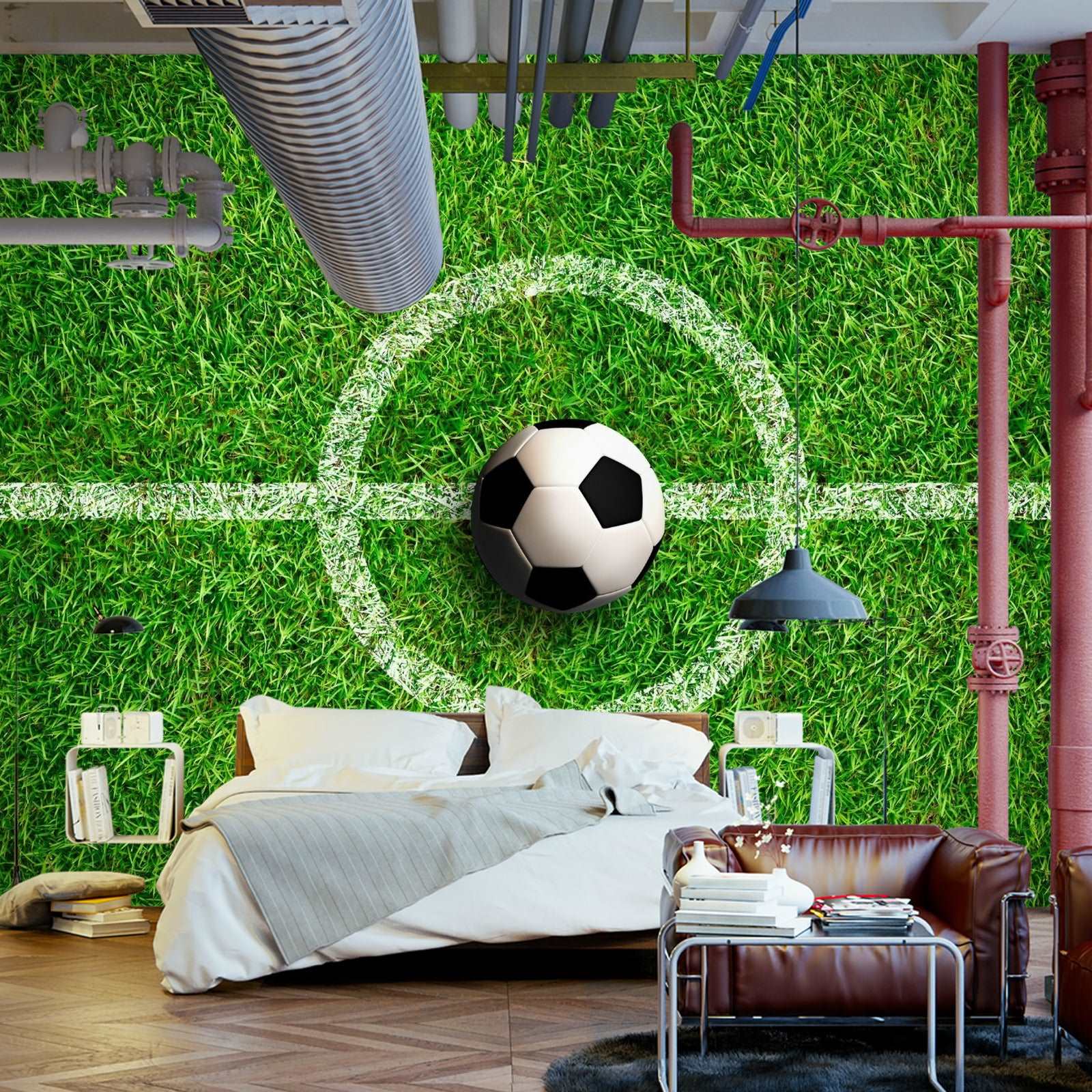 Fototapet Ball I Midten Av Banen