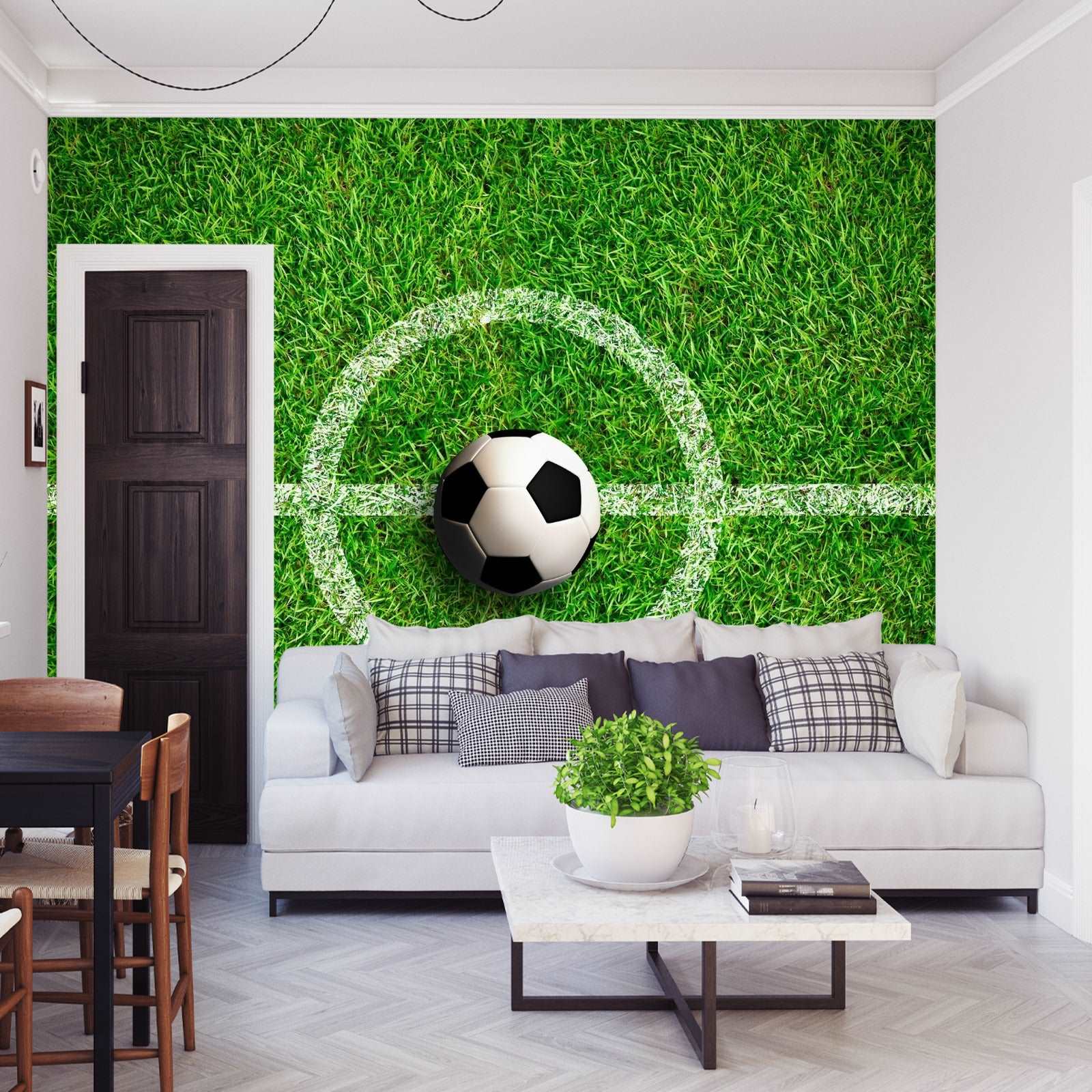 Fototapet Ball I Midten Av Banen