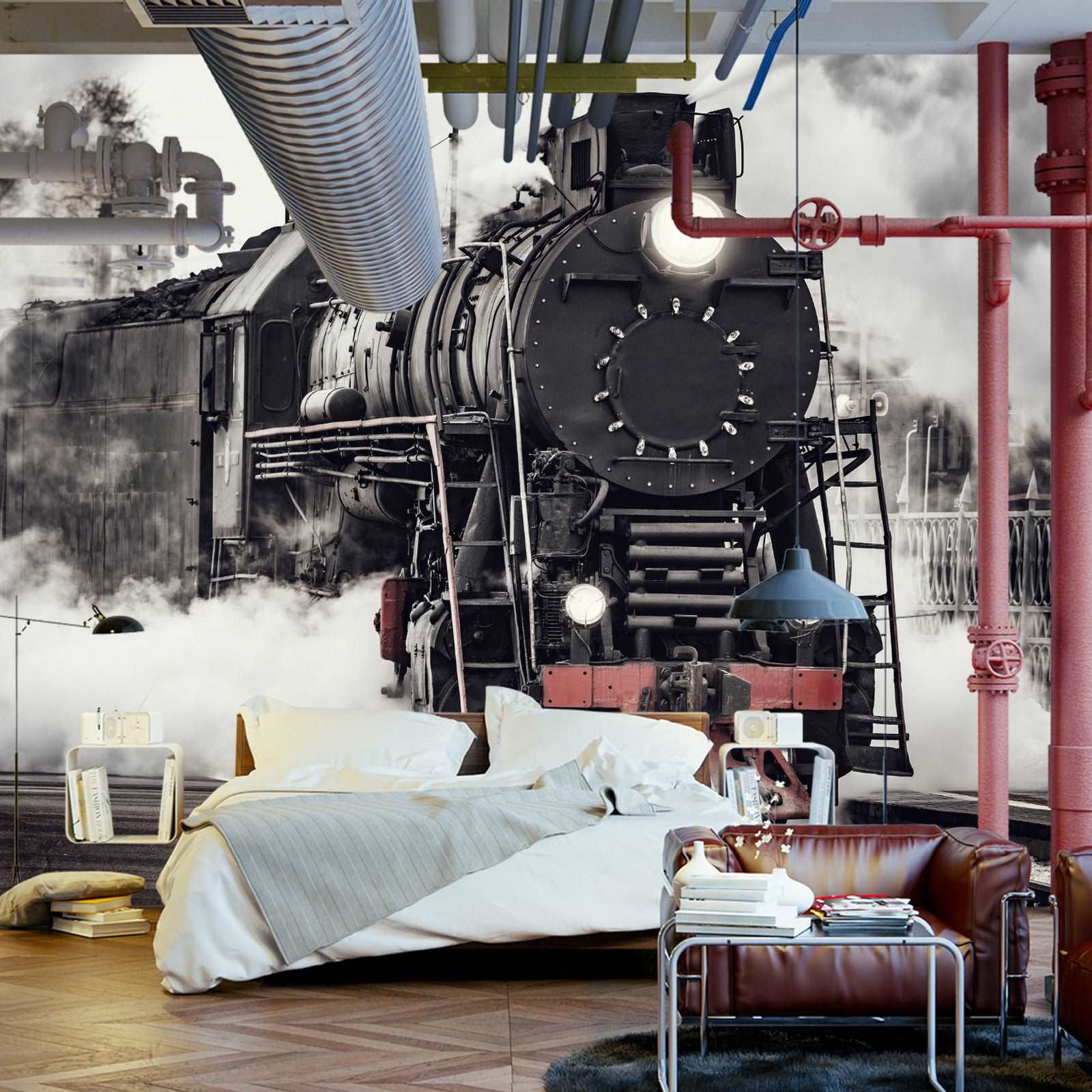 Fototapet Antikke Damptog