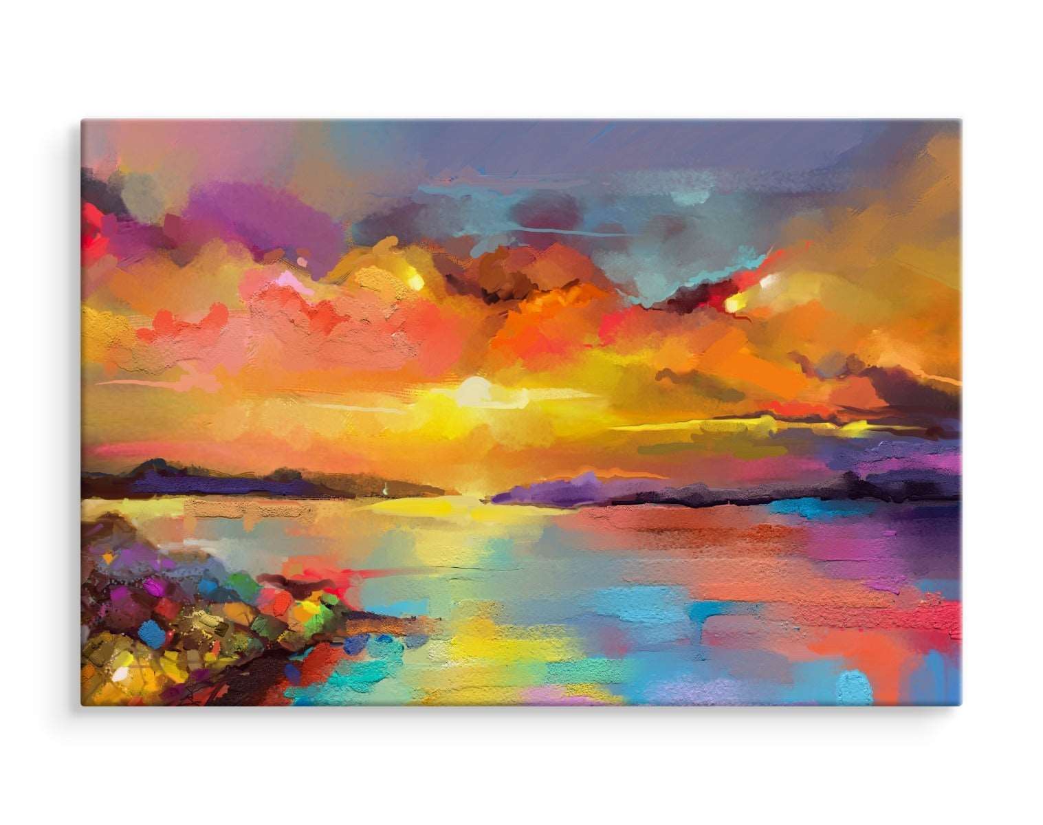 Abstrakt solnedgang