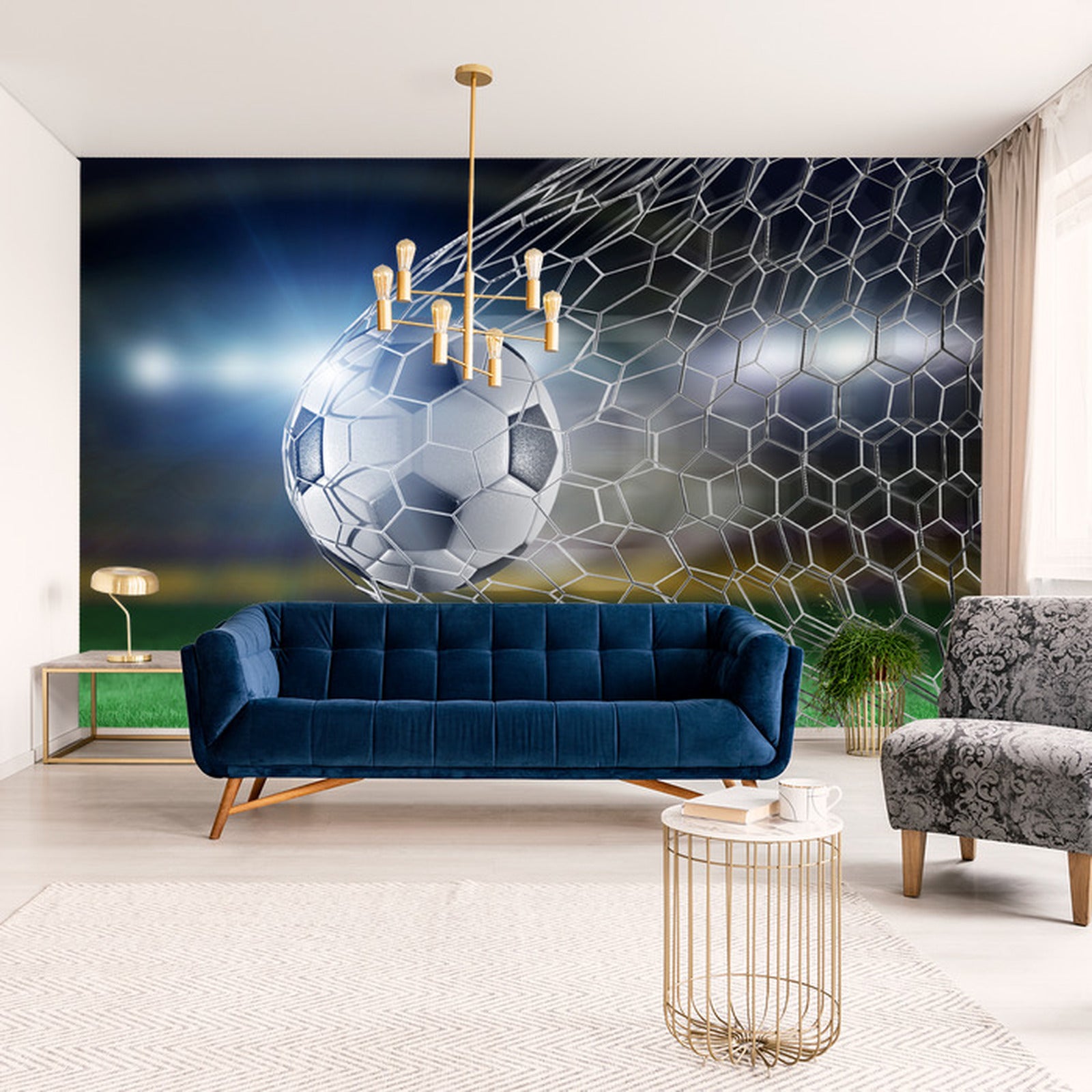 Fototapet Fotballmål 3D