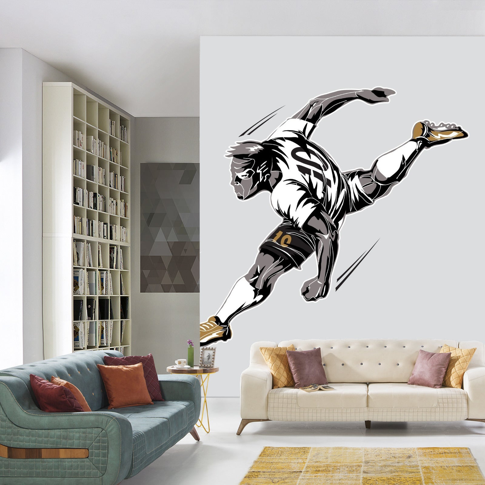 Fototapet Fotballspiller Under Spillet