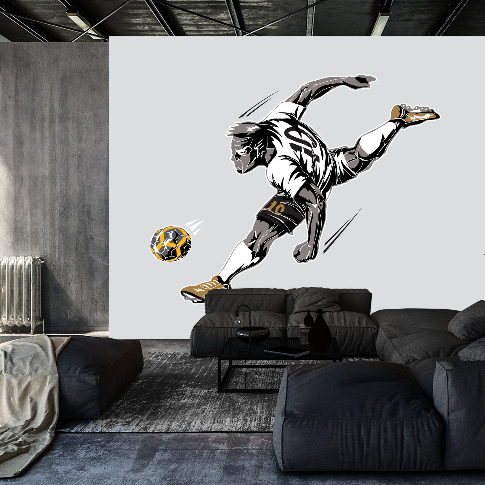 Fototapet Fotballspiller Under Spillet