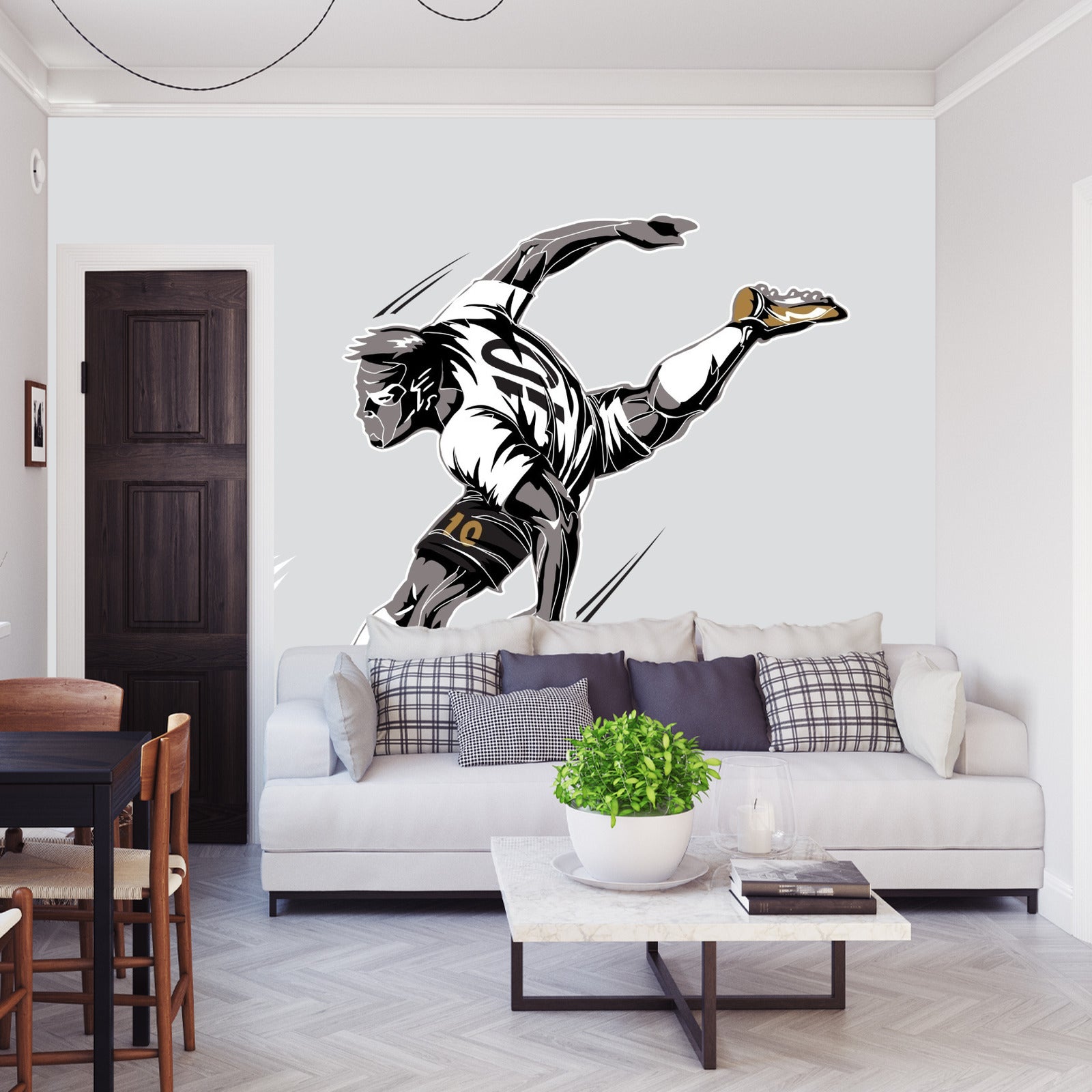 Fototapet Fotballspiller Under Spillet