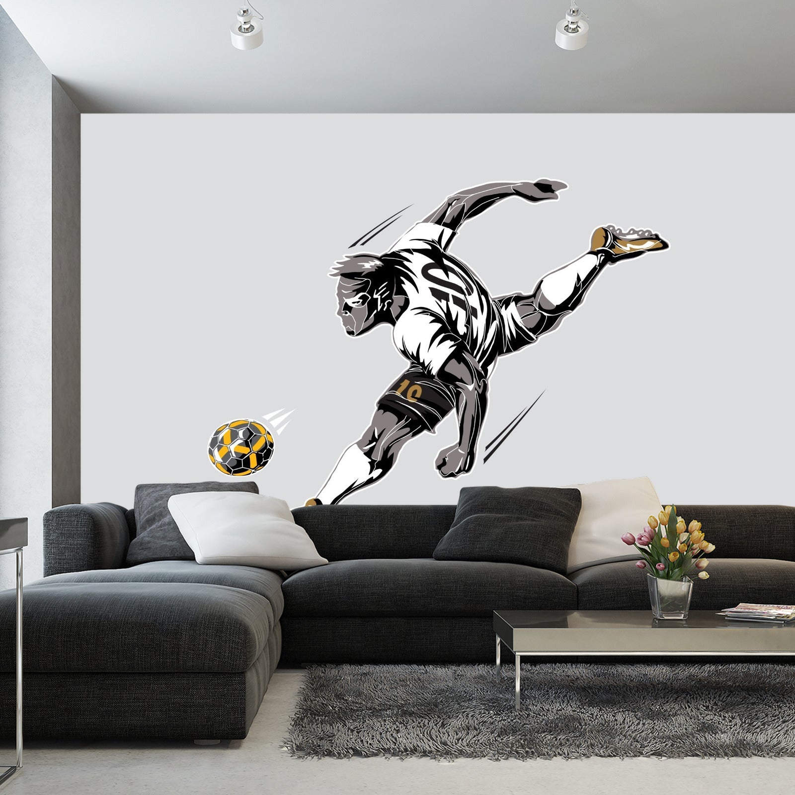 Fototapet Fotballspiller Under Spillet