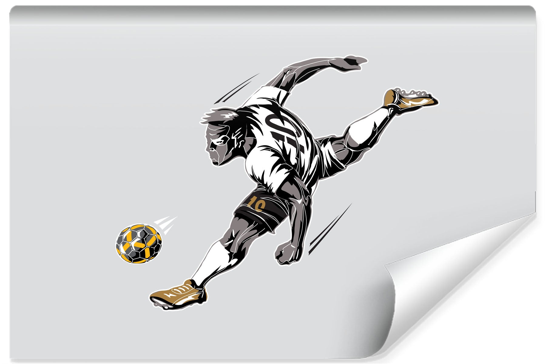 Fototapet Fotballspiller Under Spillet