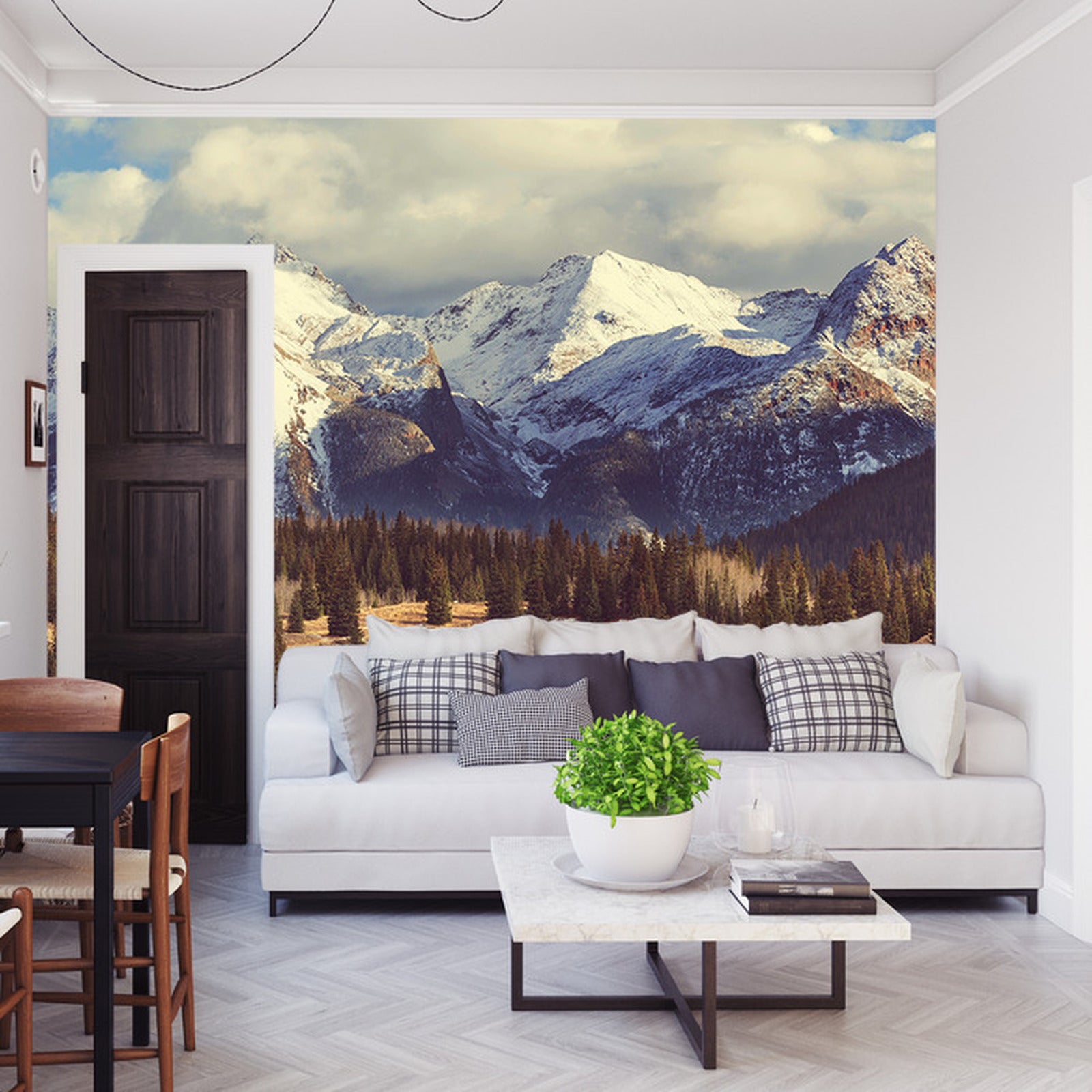 Fototapet Fjelltopper