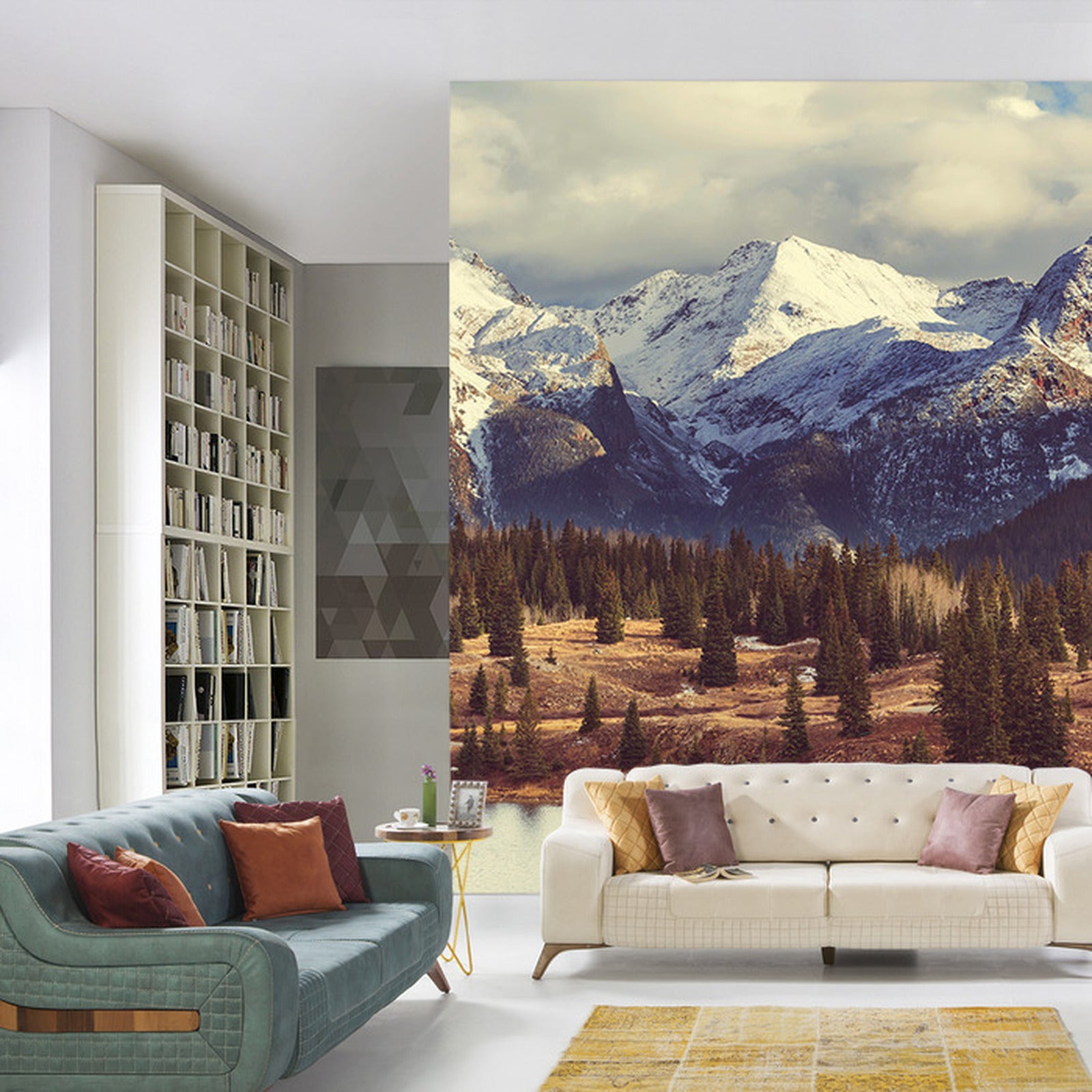 Fototapet Fjelltopper