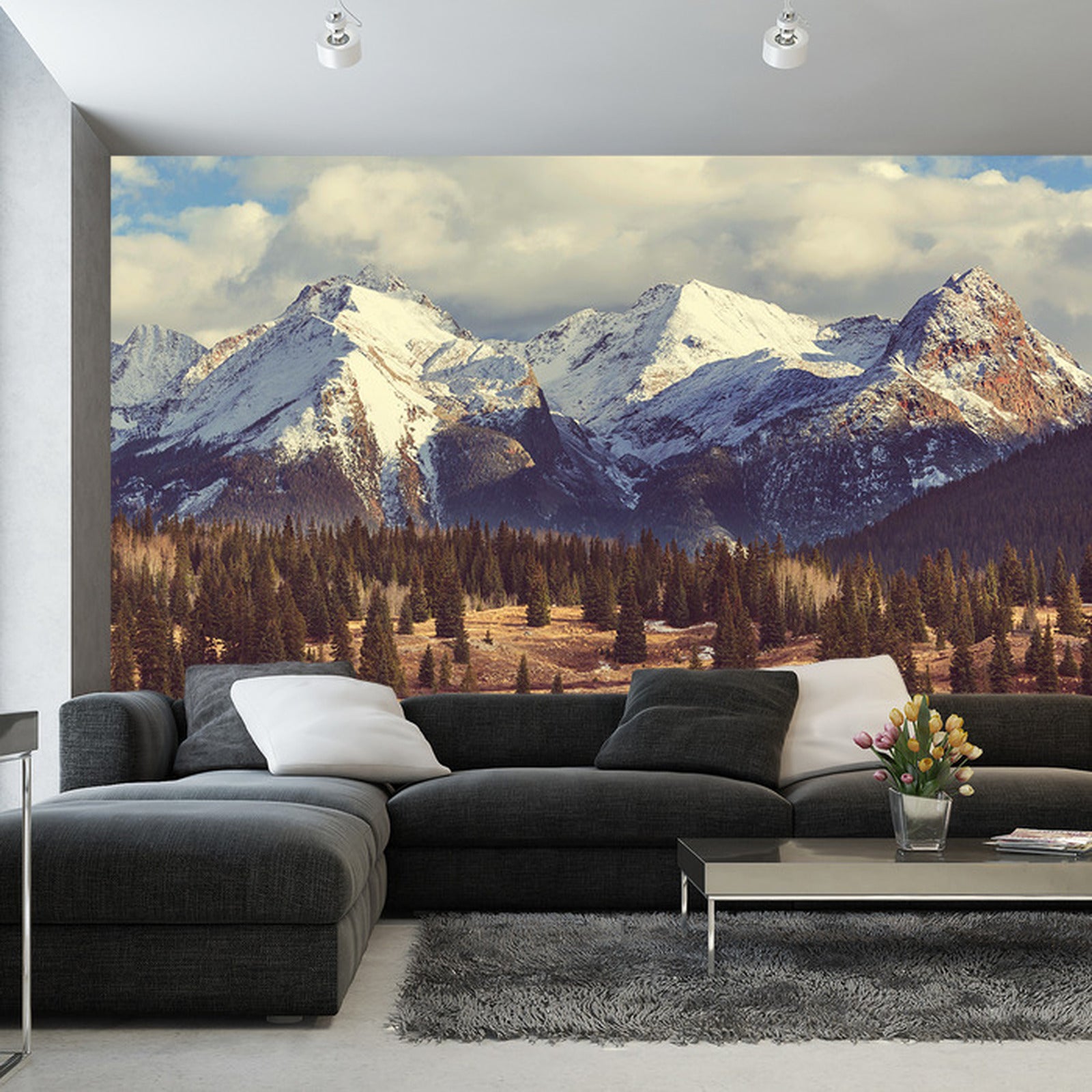 Fototapet Fjelltopper