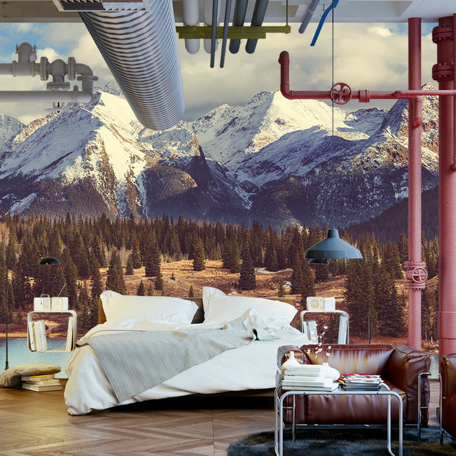 Fototapet Fjelltopper