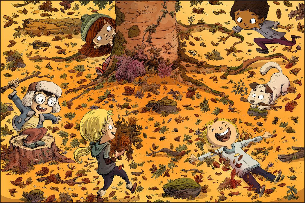 Fototapet For Barn - Moro I Skogen