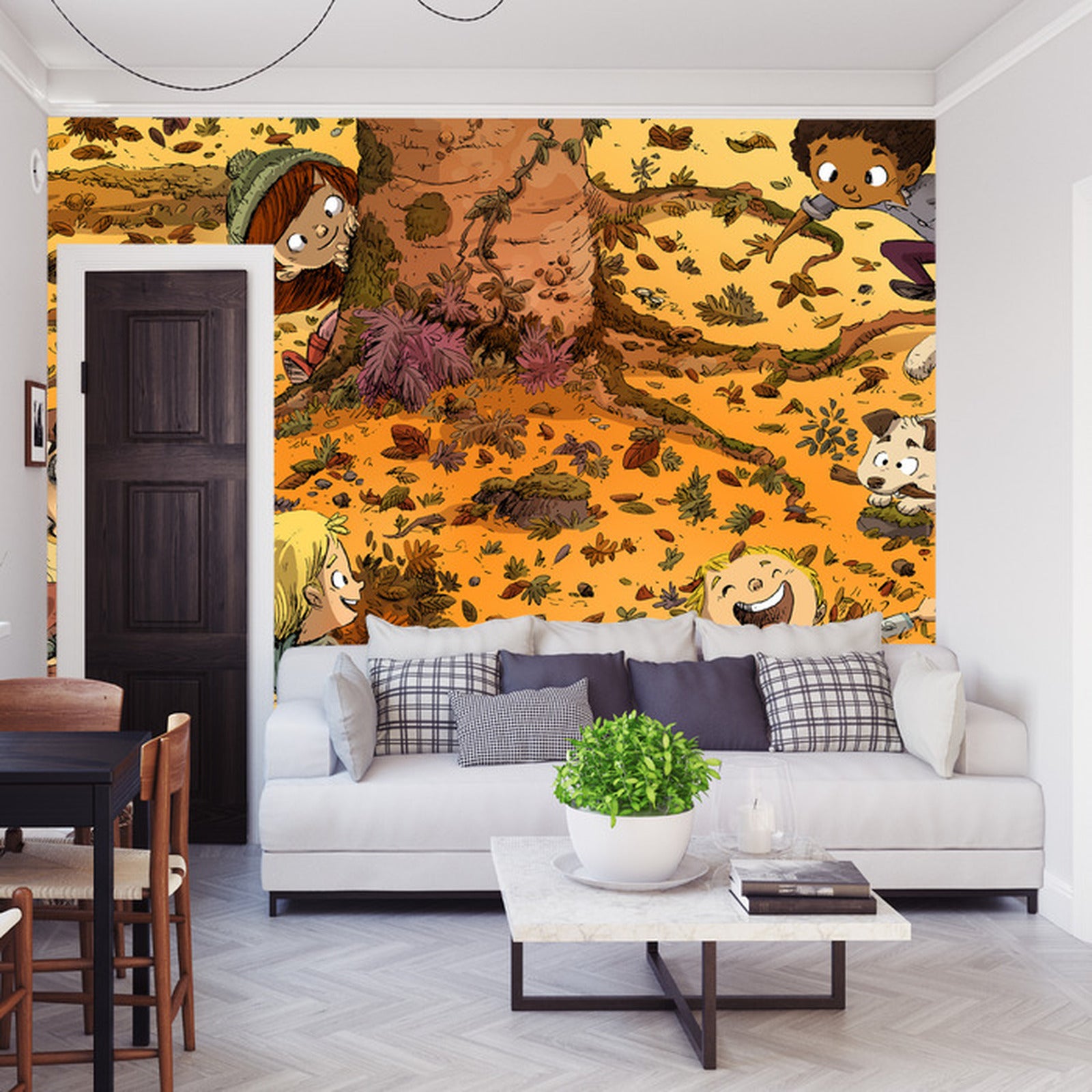 Fototapet For Barn - Moro I Skogen