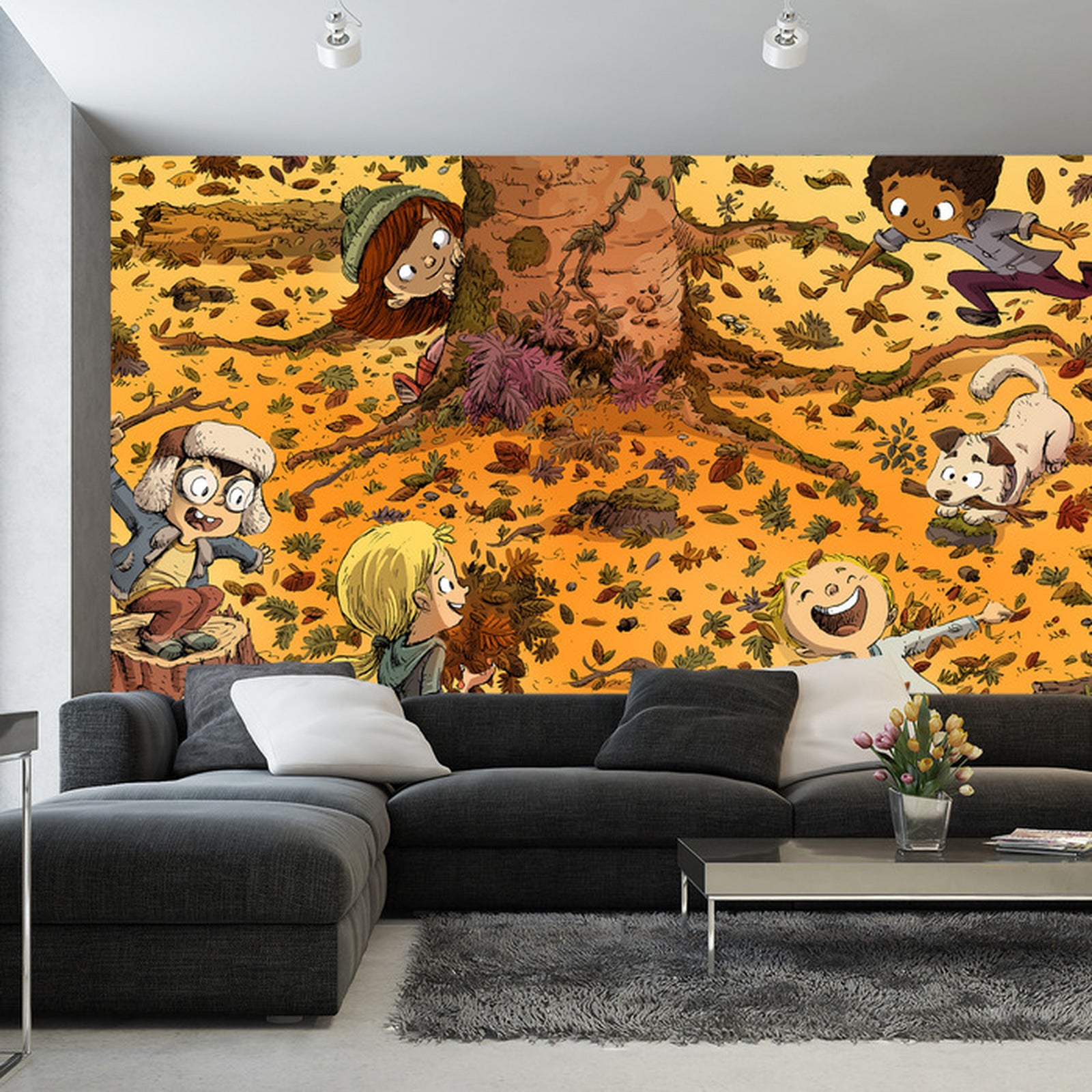 Fototapet For Barn - Moro I Skogen