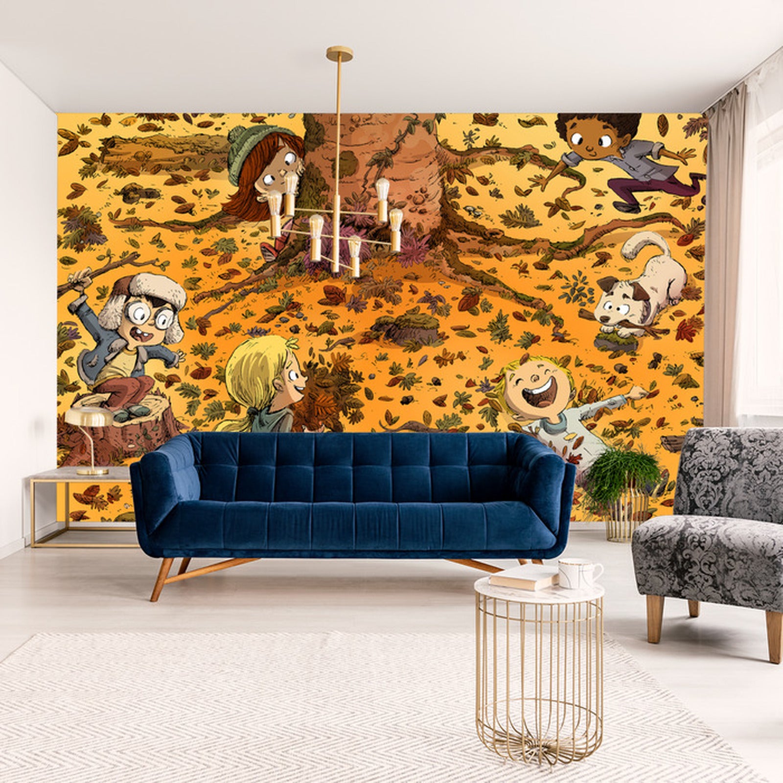 Fototapet For Barn - Moro I Skogen