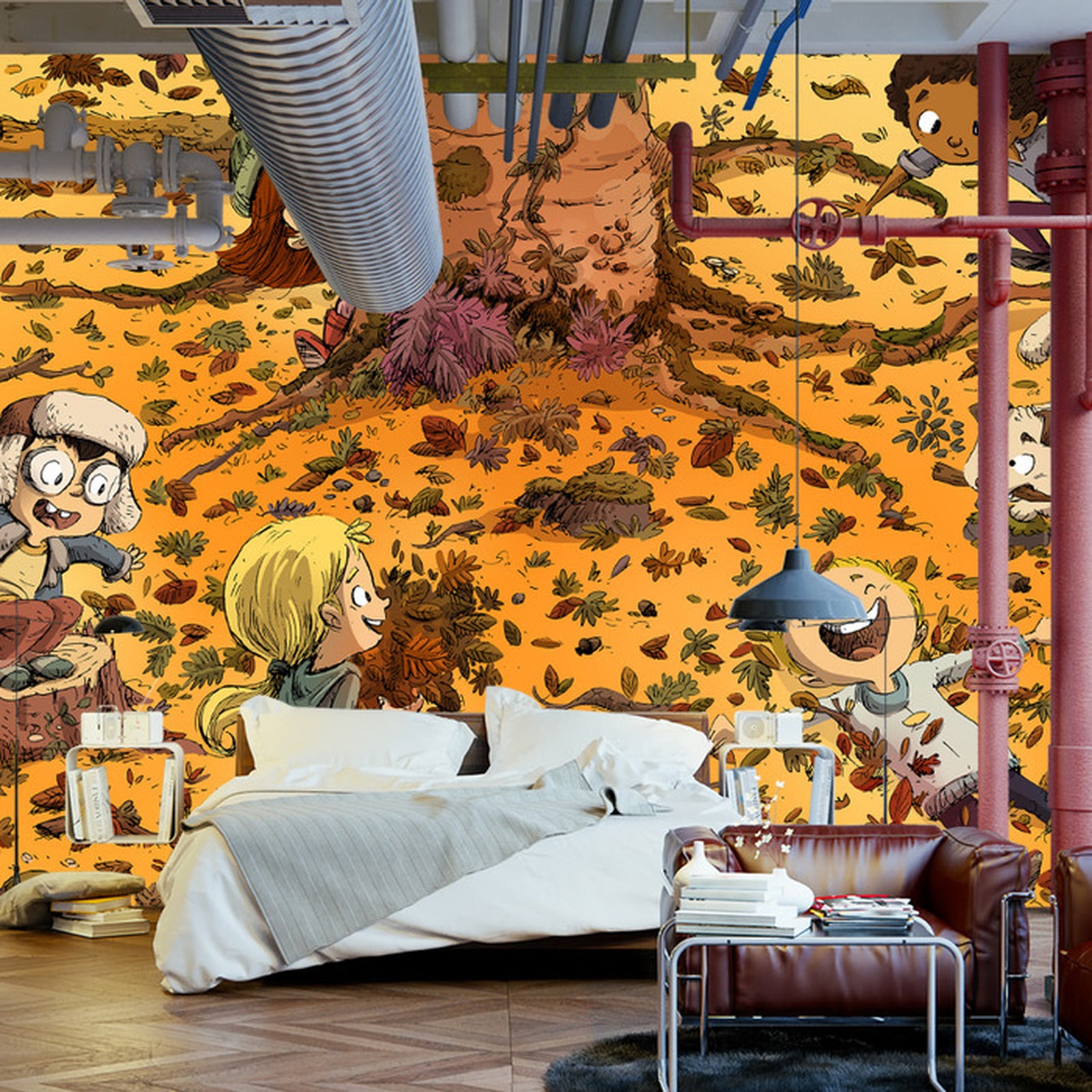 Fototapet For Barn - Moro I Skogen