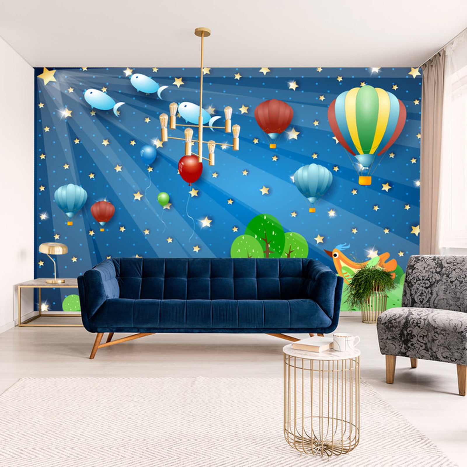 Fototapet For Barn - Magisk Natt