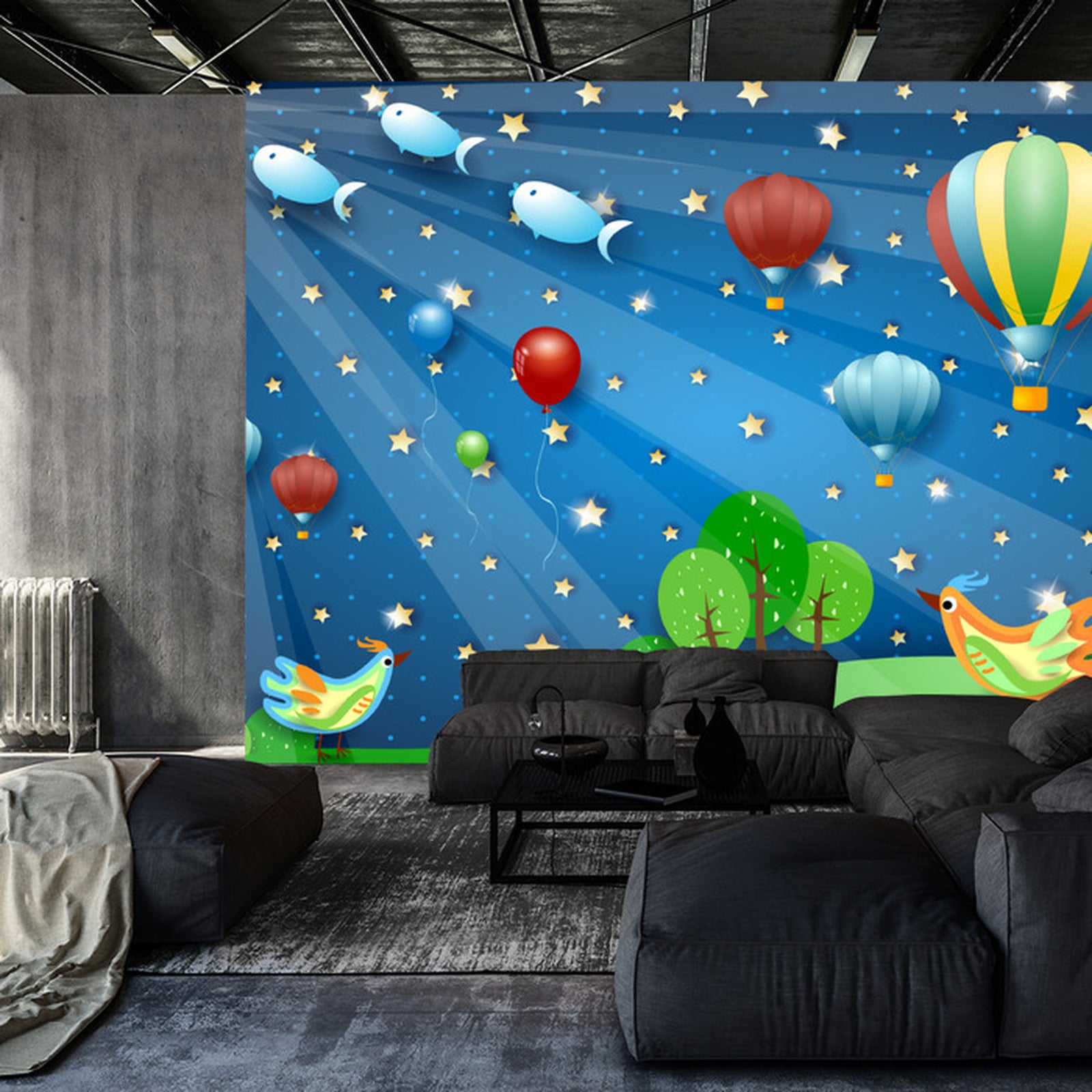 Fototapet For Barn - Magisk Natt