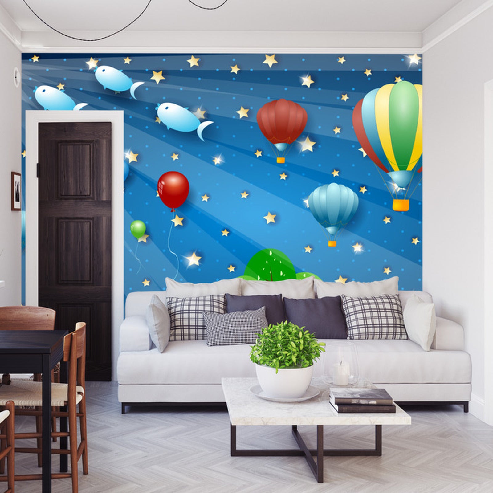 Fototapet For Barn - Magisk Natt