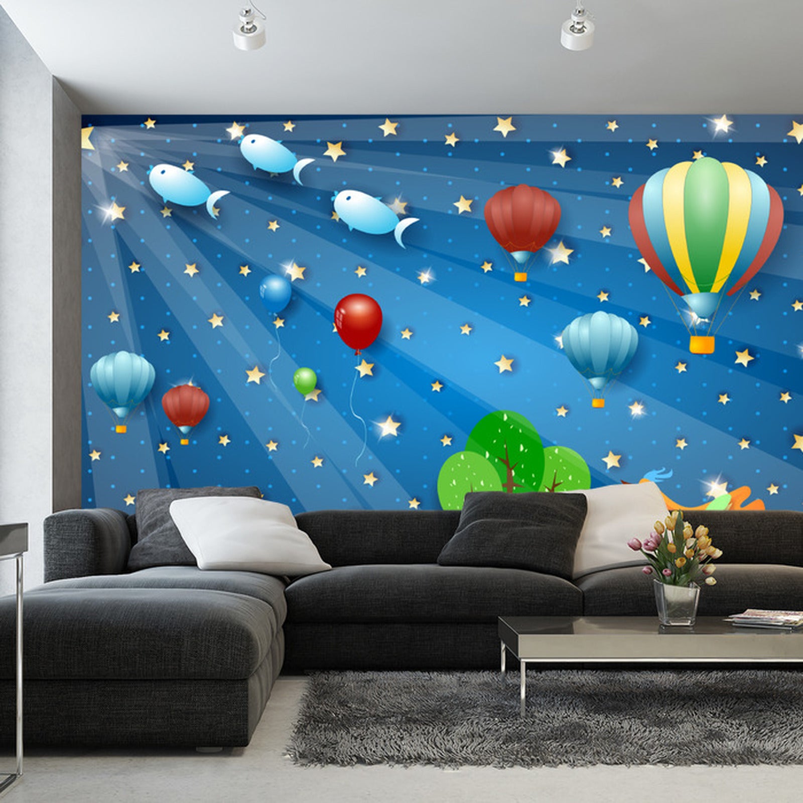 Fototapet For Barn - Magisk Natt