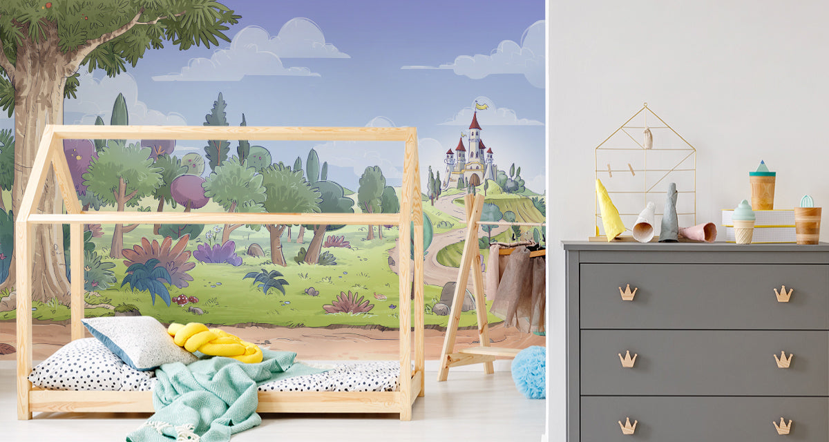 Fototapet For Barn - Slott I Det Fjerne