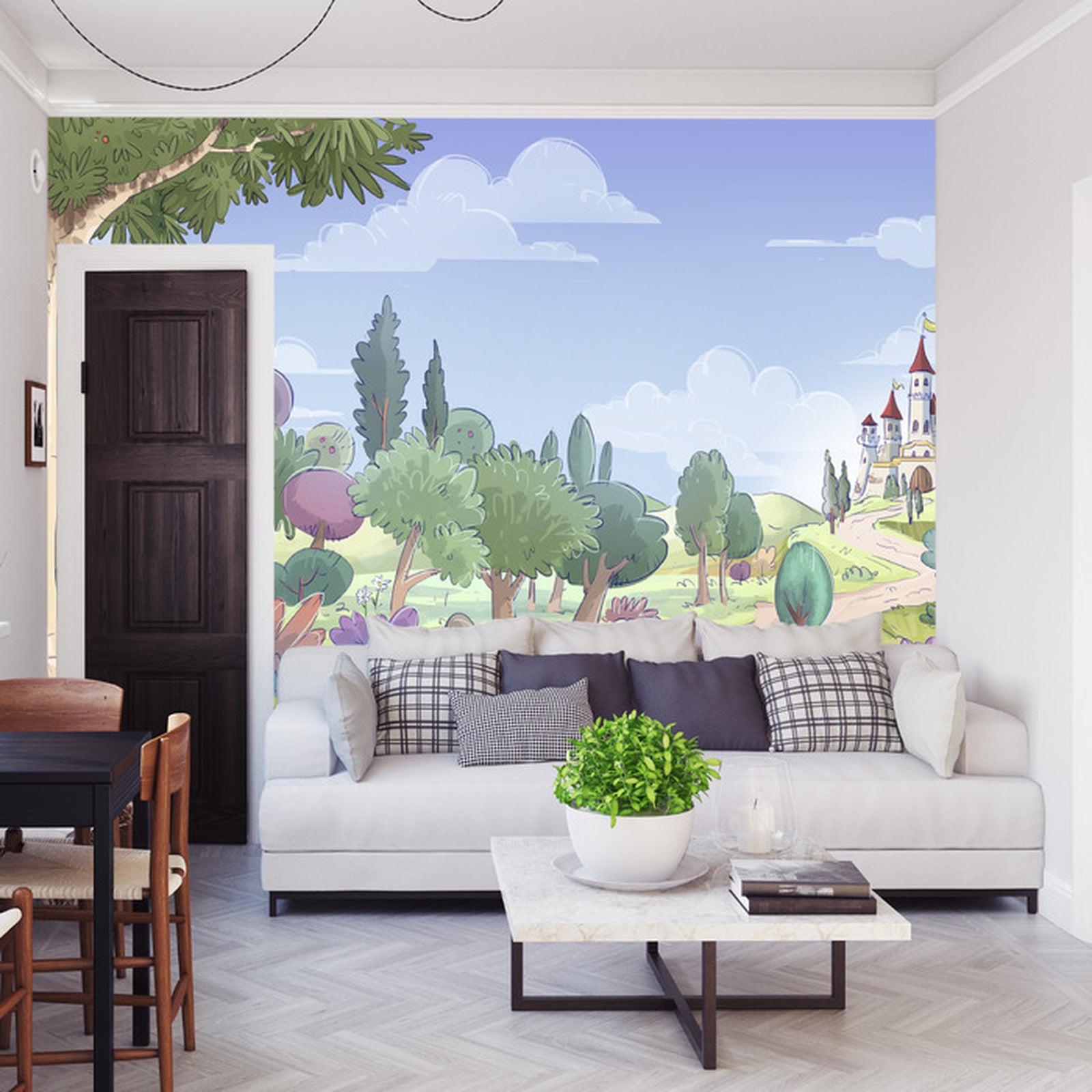 Fototapet For Barn - Slott I Det Fjerne