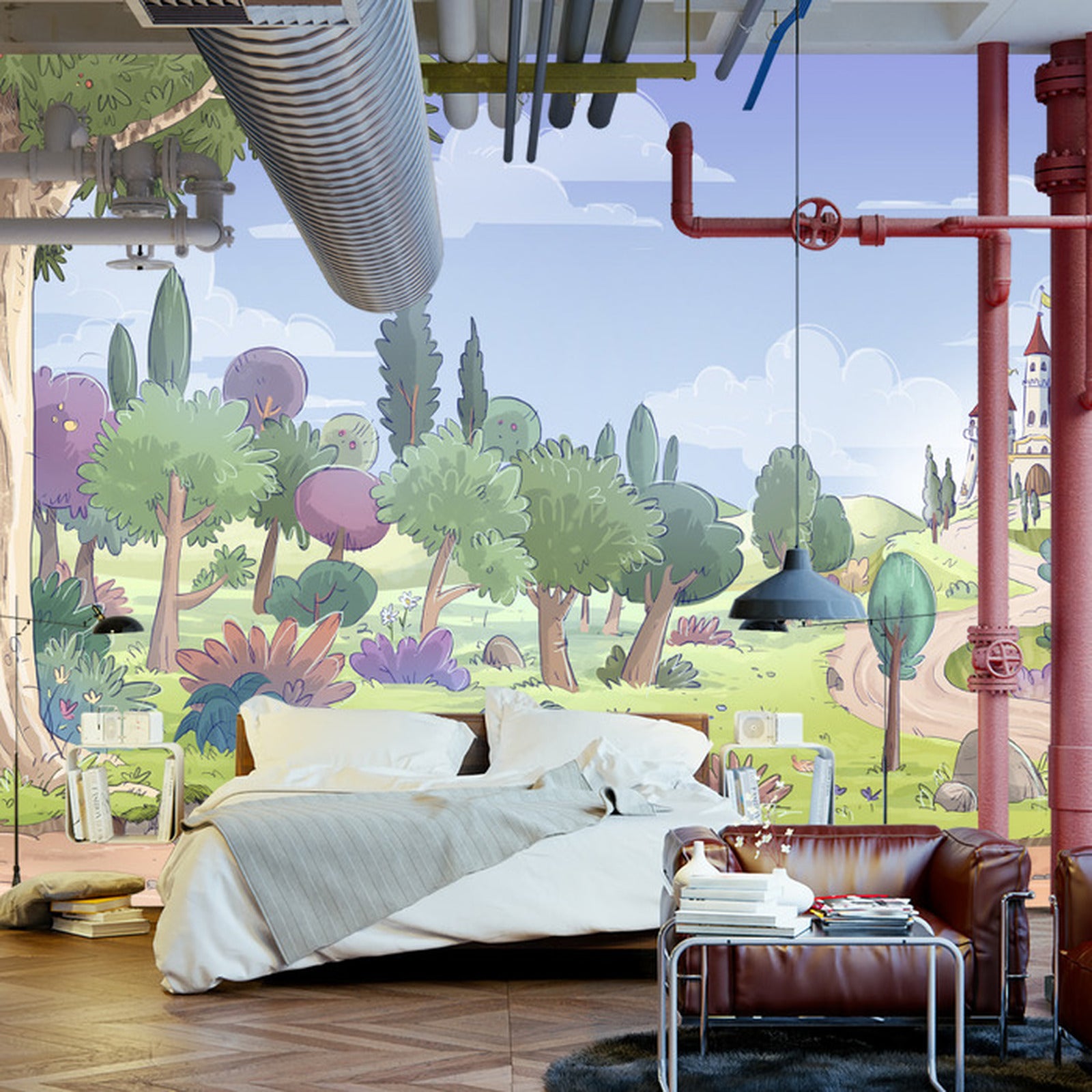 Fototapet For Barn - Slott I Det Fjerne