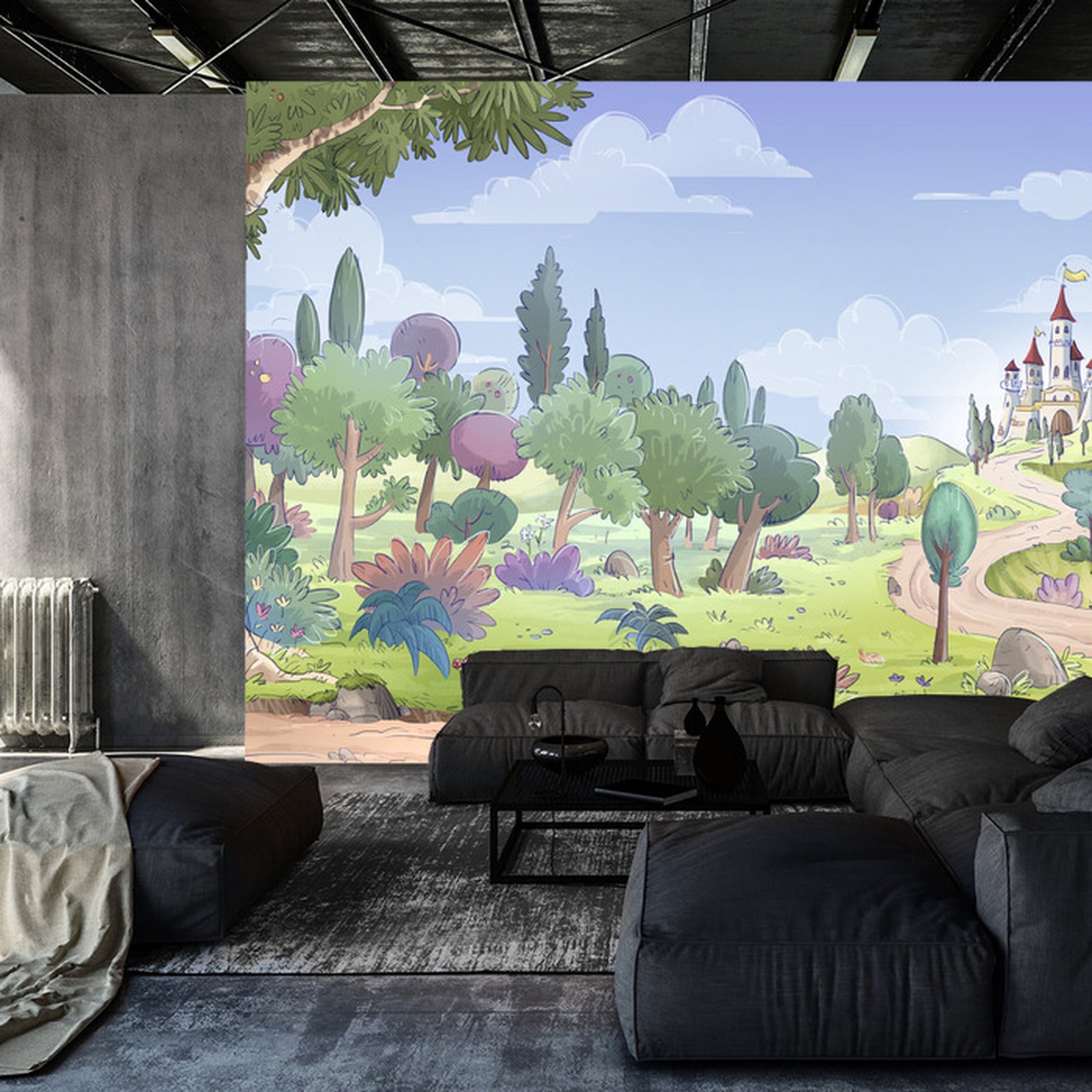 Fototapet For Barn - Slott I Det Fjerne