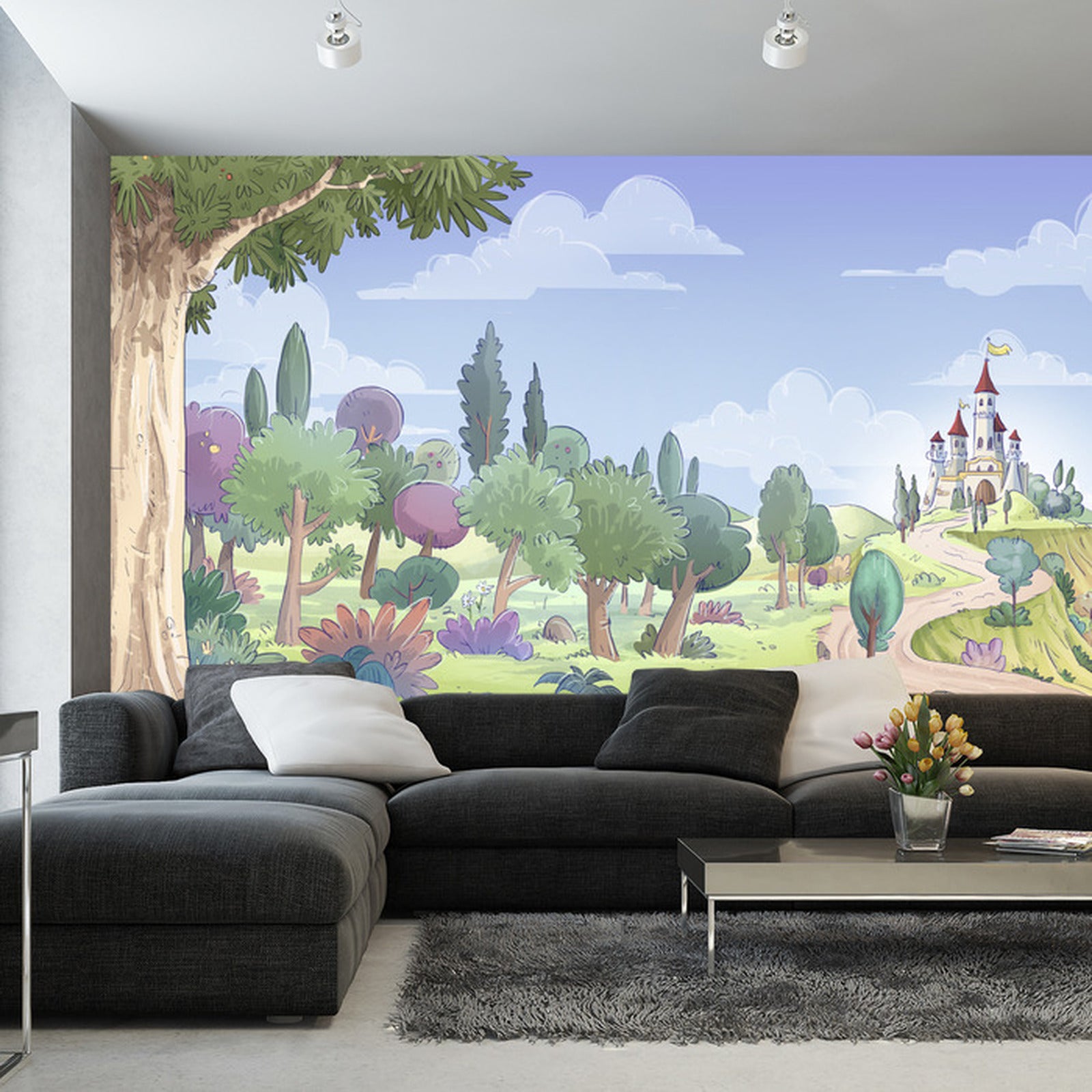 Fototapet For Barn - Slott I Det Fjerne