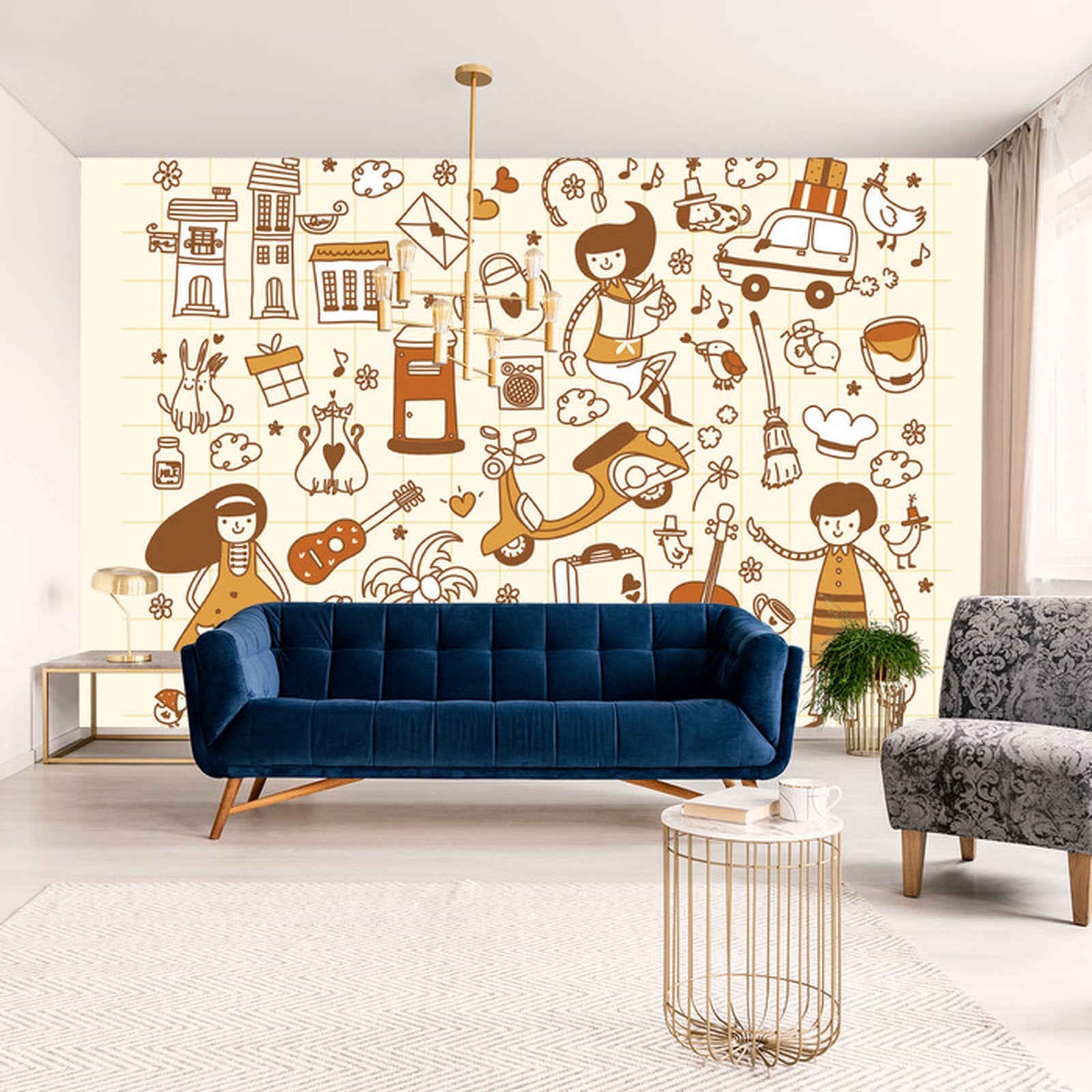 Fototapet For Barn - Lekende Barn