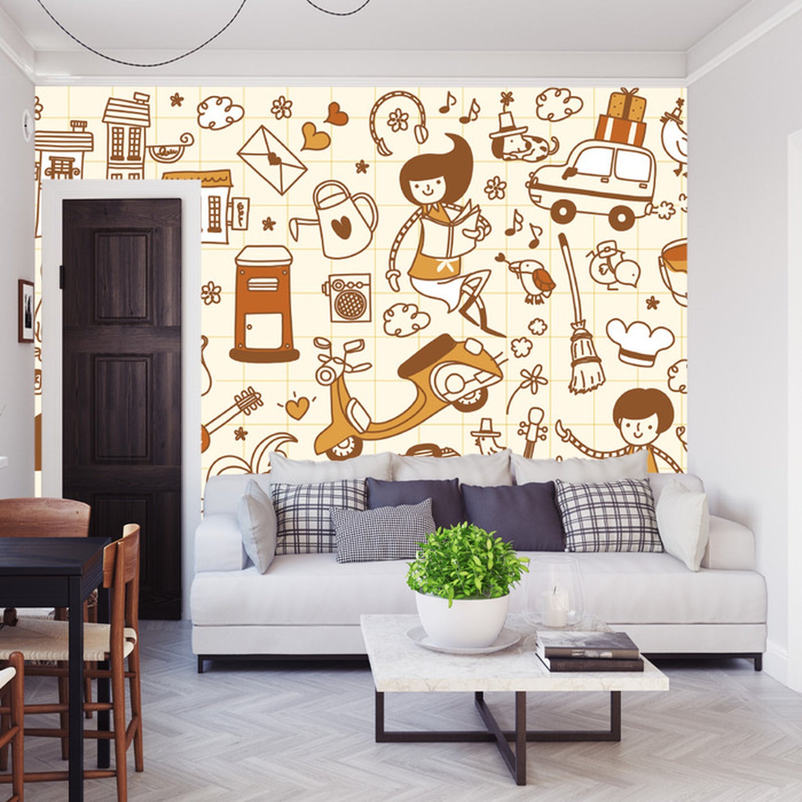 Fototapet For Barn - Lekende Barn