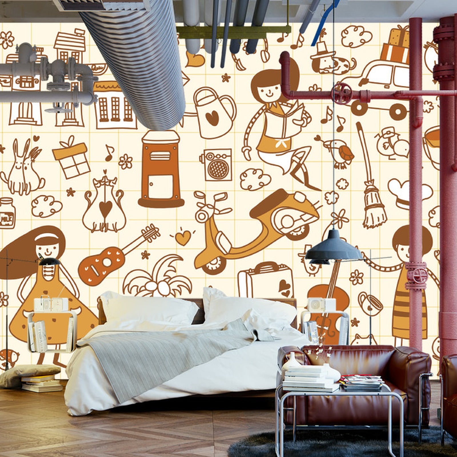 Fototapet For Barn - Lekende Barn