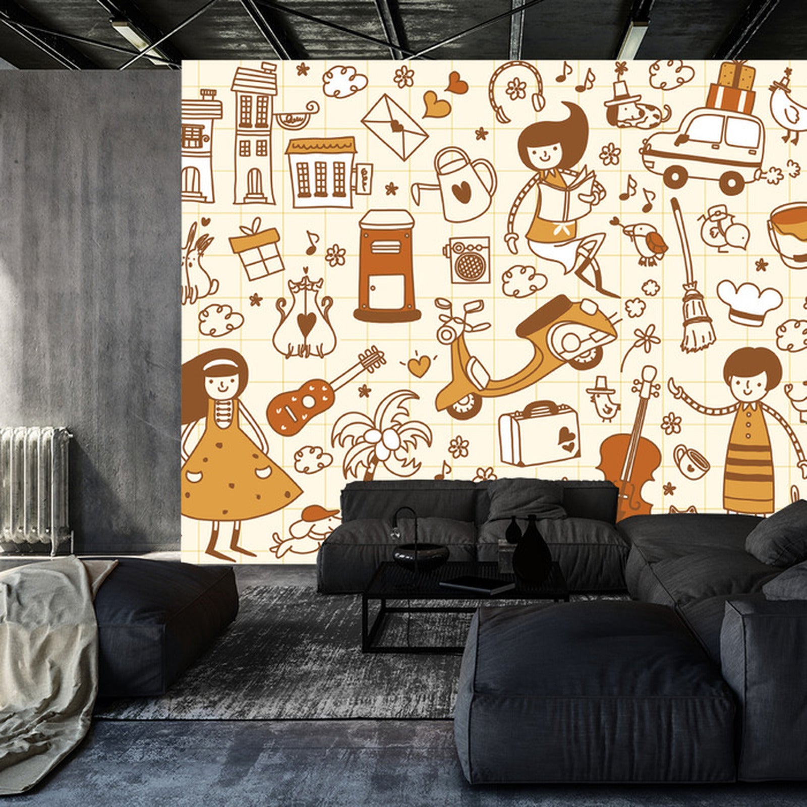 Fototapet For Barn - Lekende Barn