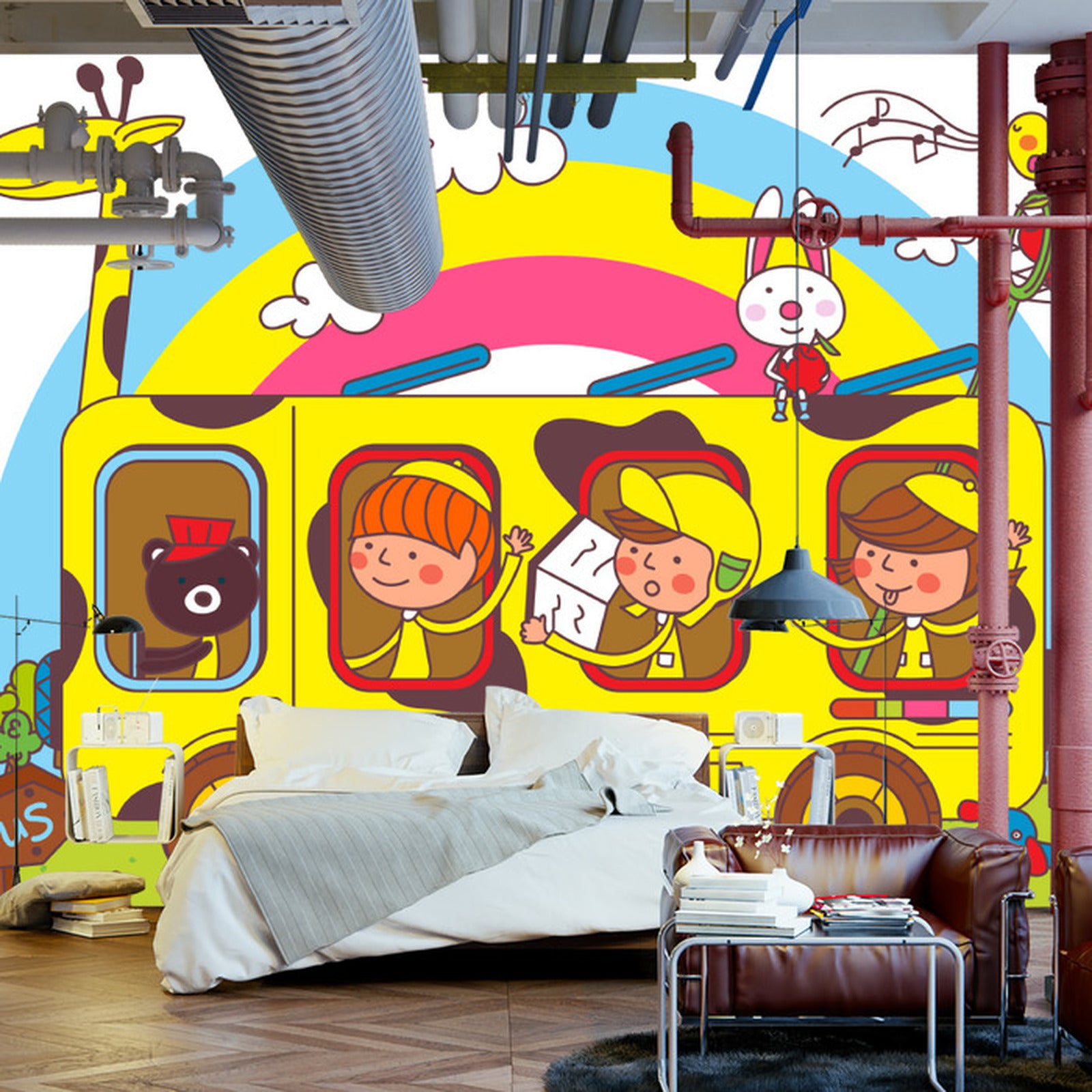 Fototapet For Barn - Skoletur