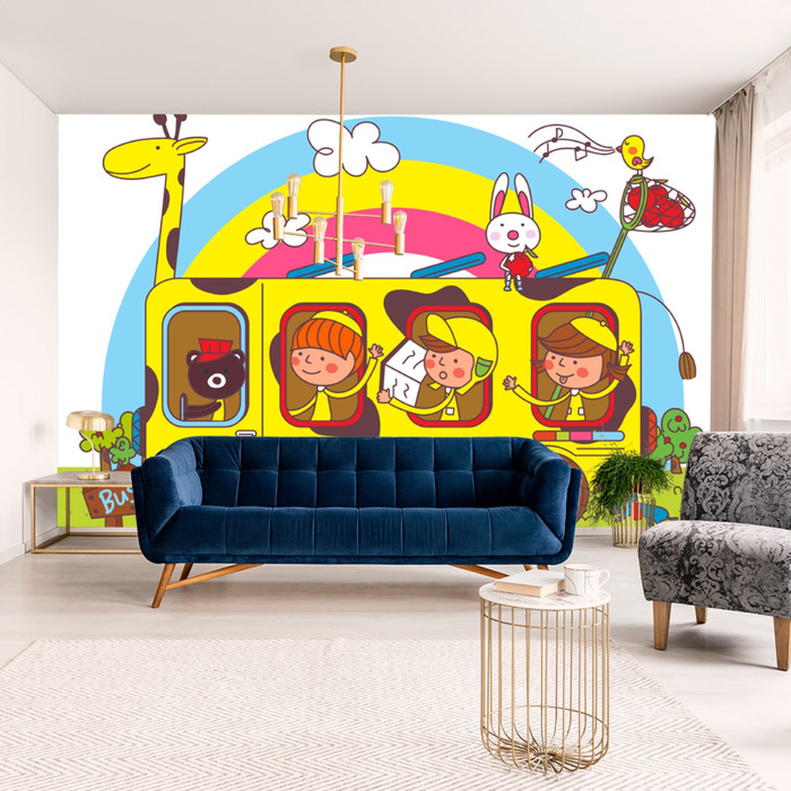 Fototapet For Barn - Skoletur