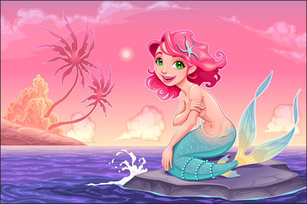 Fototapet For Barn - Morsom Sirene