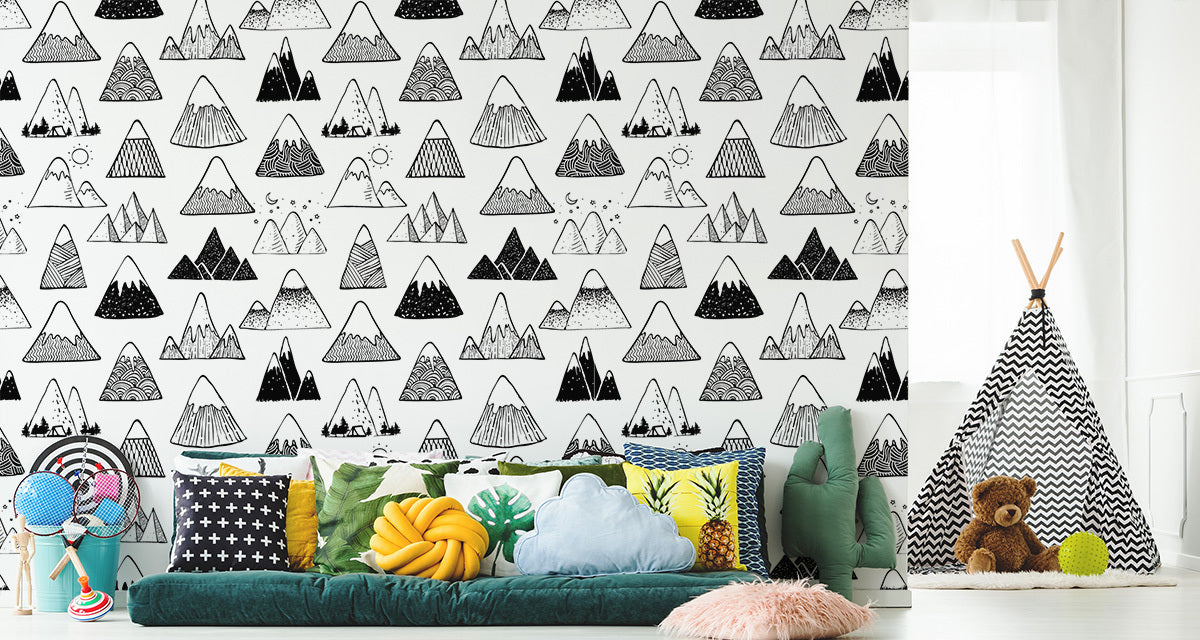 Fototapet Innsjø I Fjellene