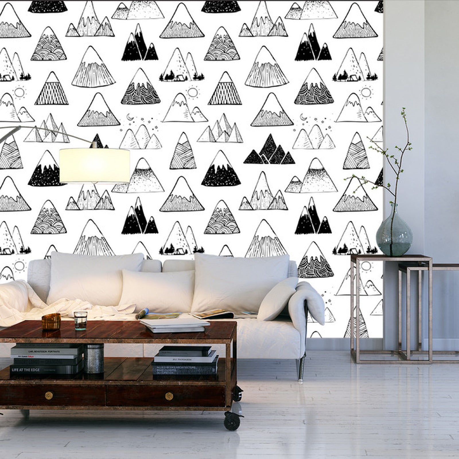 Fototapet Innsjø I Fjellene