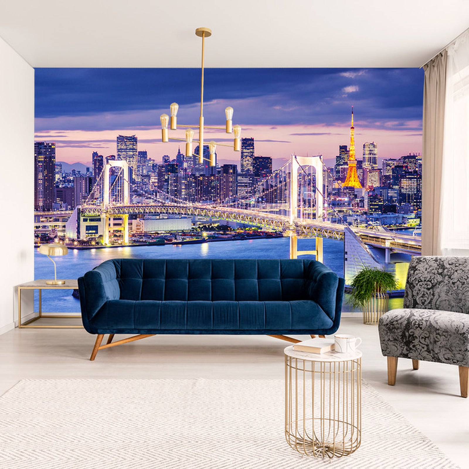 Fototapet Rainbow Bridge I Tokyo