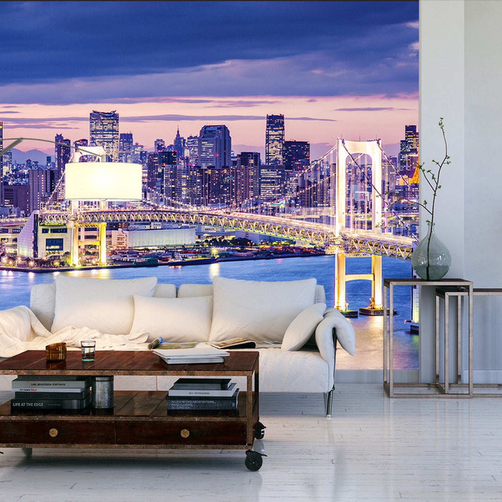 Fototapet Rainbow Bridge I Tokyo