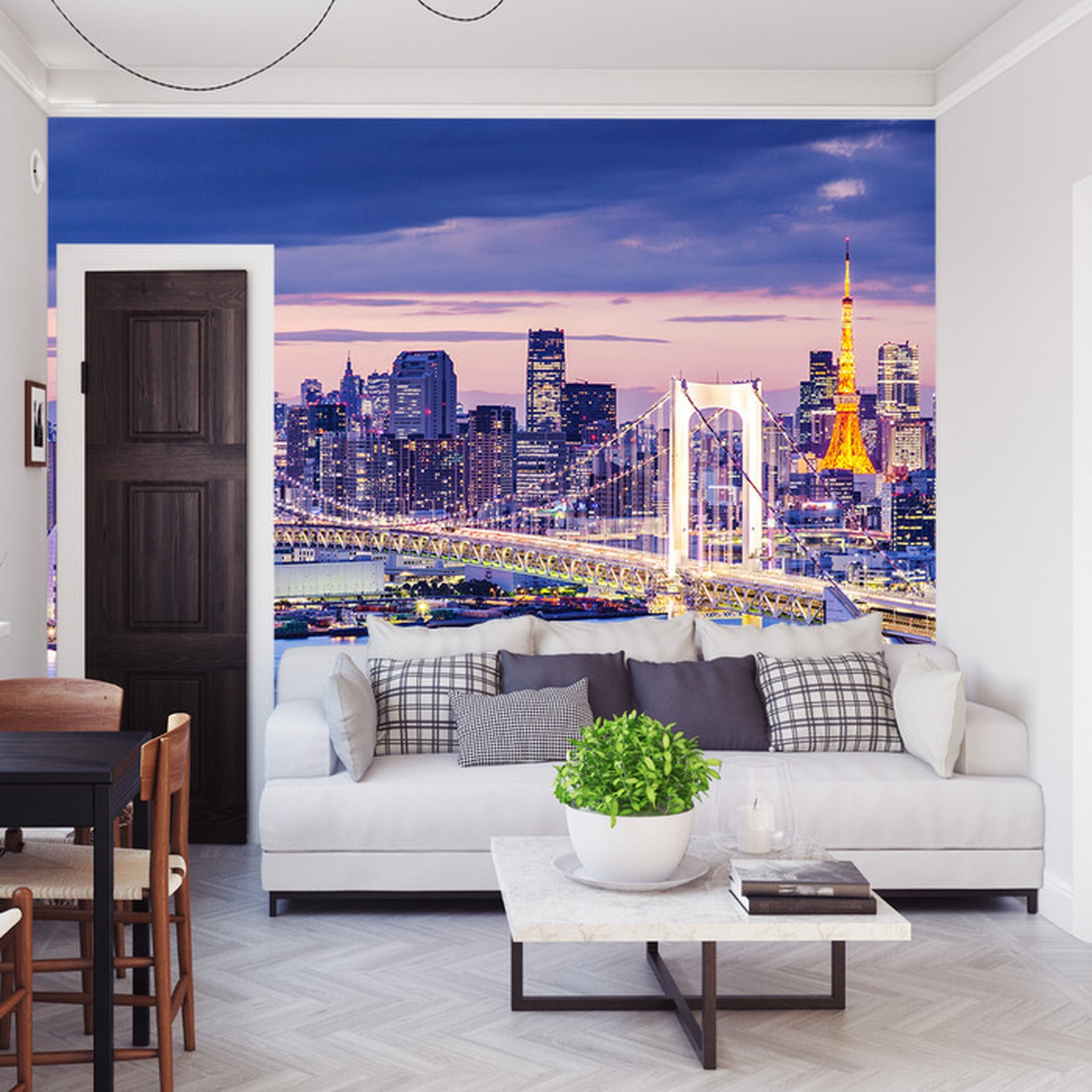 Fototapet Rainbow Bridge I Tokyo