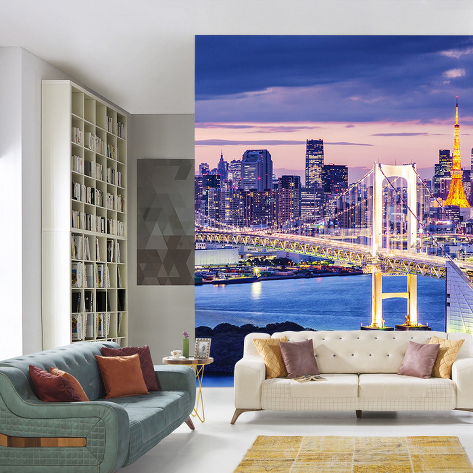 Fototapet Rainbow Bridge I Tokyo