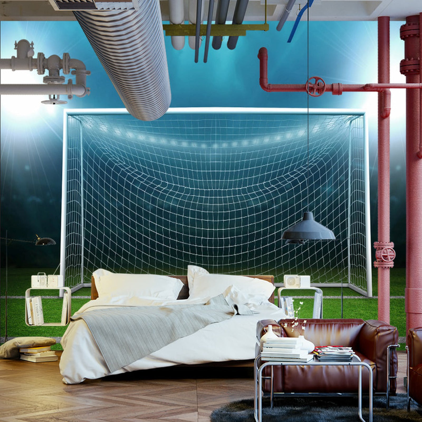 Fototapet Fotball 3D-Bane