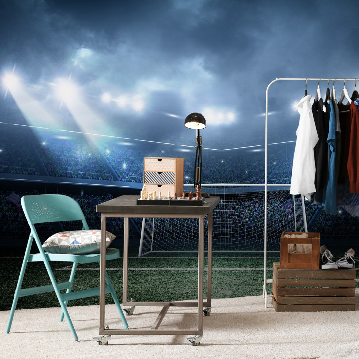 Fototapet Fotballstadion, Lekeplass