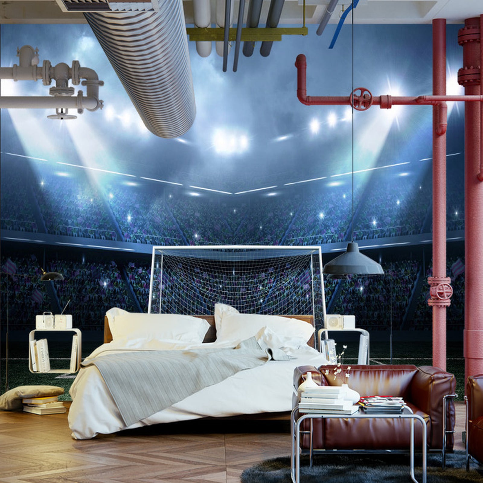 Fototapet Fotballstadion, Lekeplass